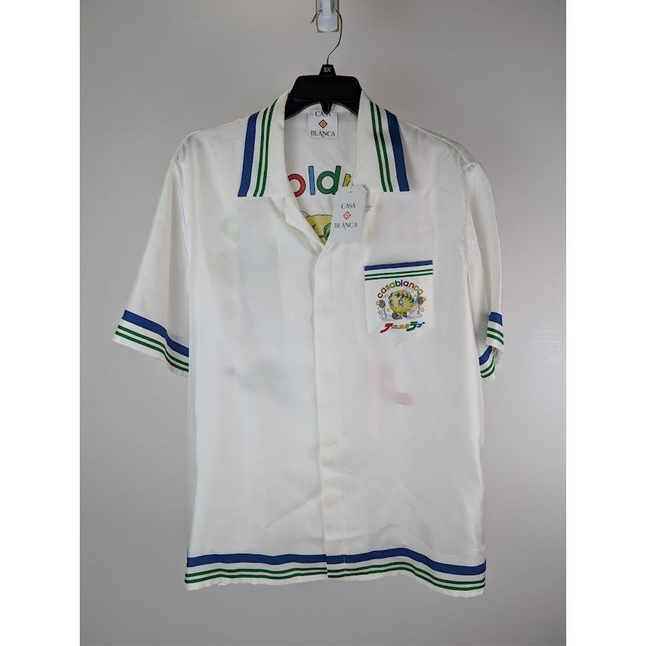 Casablanca o1rshd1 Button Shirt in White Size US XL / EU 56 / 4 - 8 Thumbnail