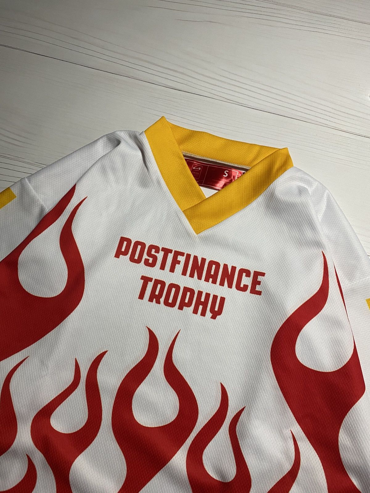 NHL Ochsner Postfinance trophy Switzerland ice hockey jersey Size US S / EU 44-46 / 1 - 4 Thumbnail