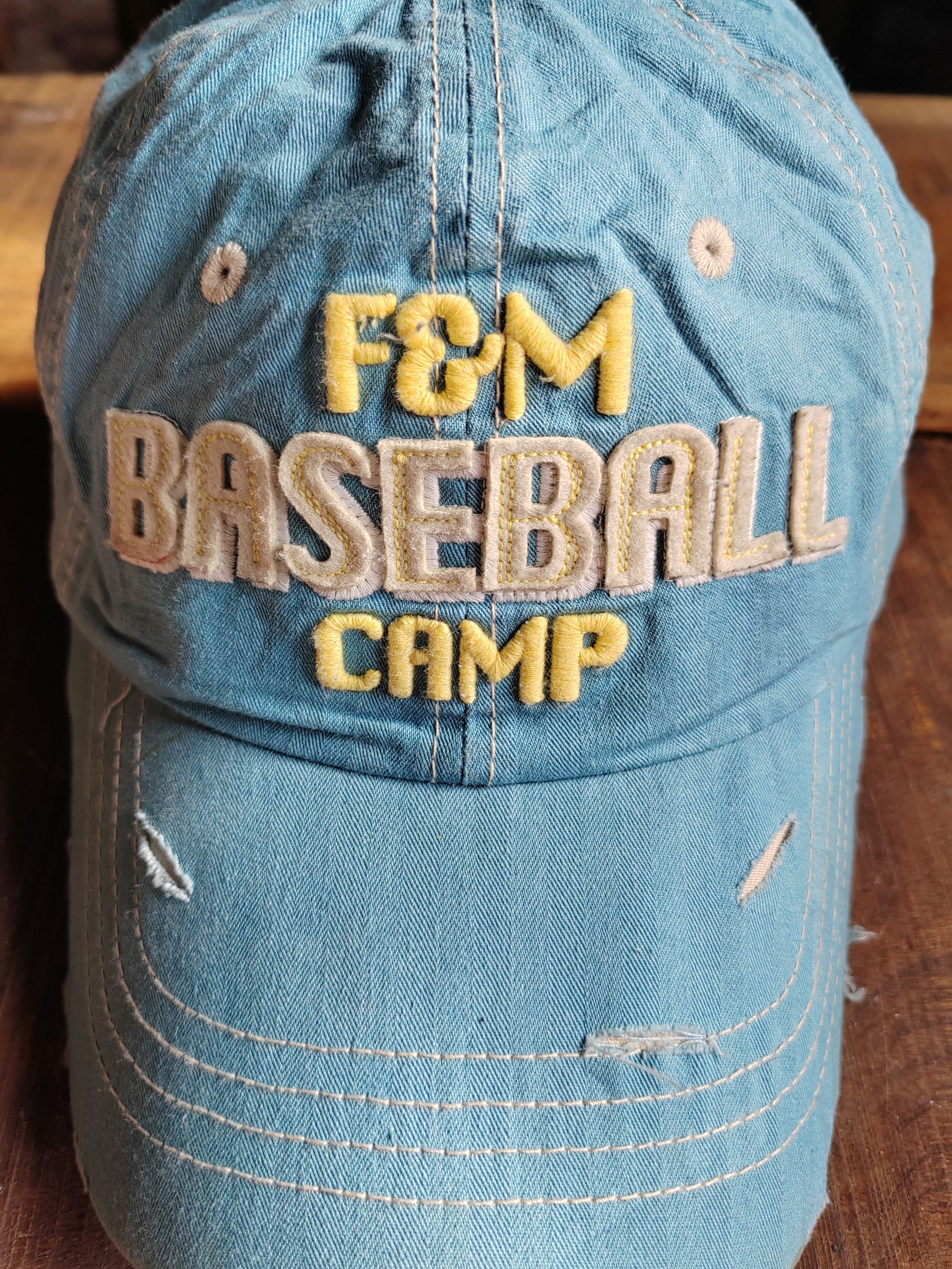Vintage Vintage F&M Baseball Camp Distressed Cap Hat Size ONE SIZE - 3 Thumbnail