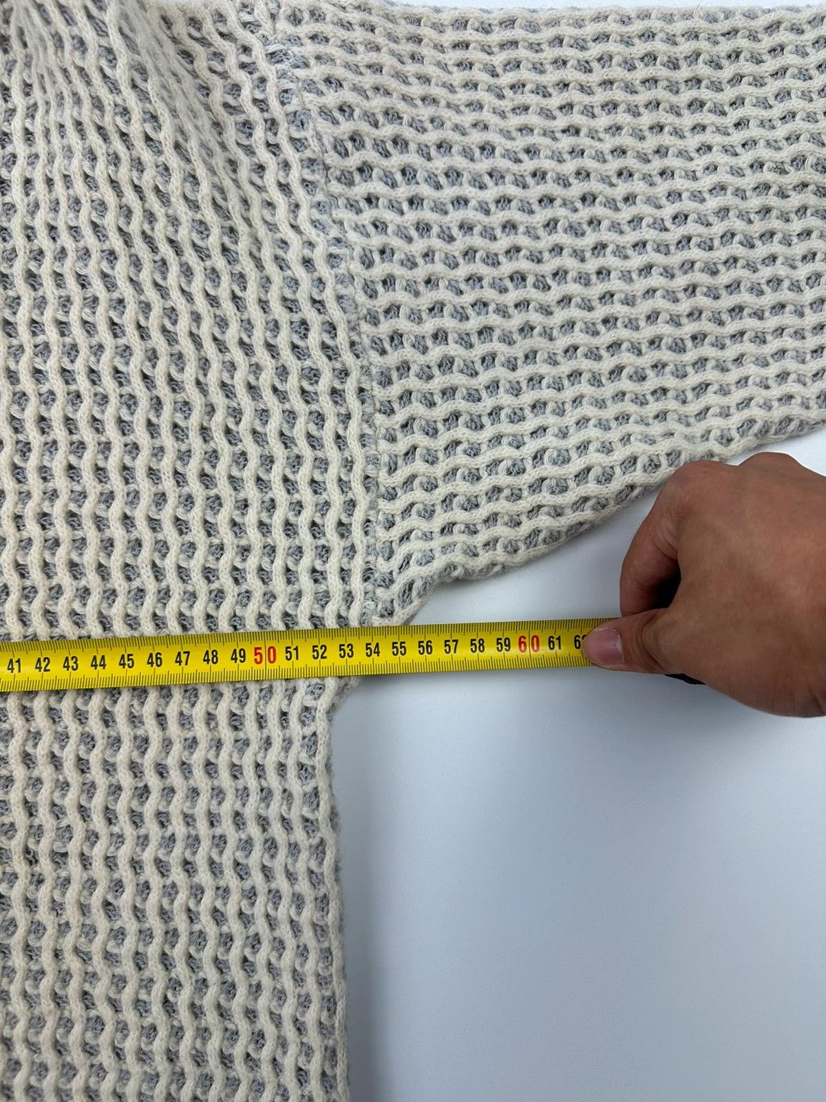 Marithe + Francois Girbaud Marithé + François Girbaud 1980 Mesh Wool Knit Sweater Cream Size S / US 4 / IT 40 - 17 Thumbnail