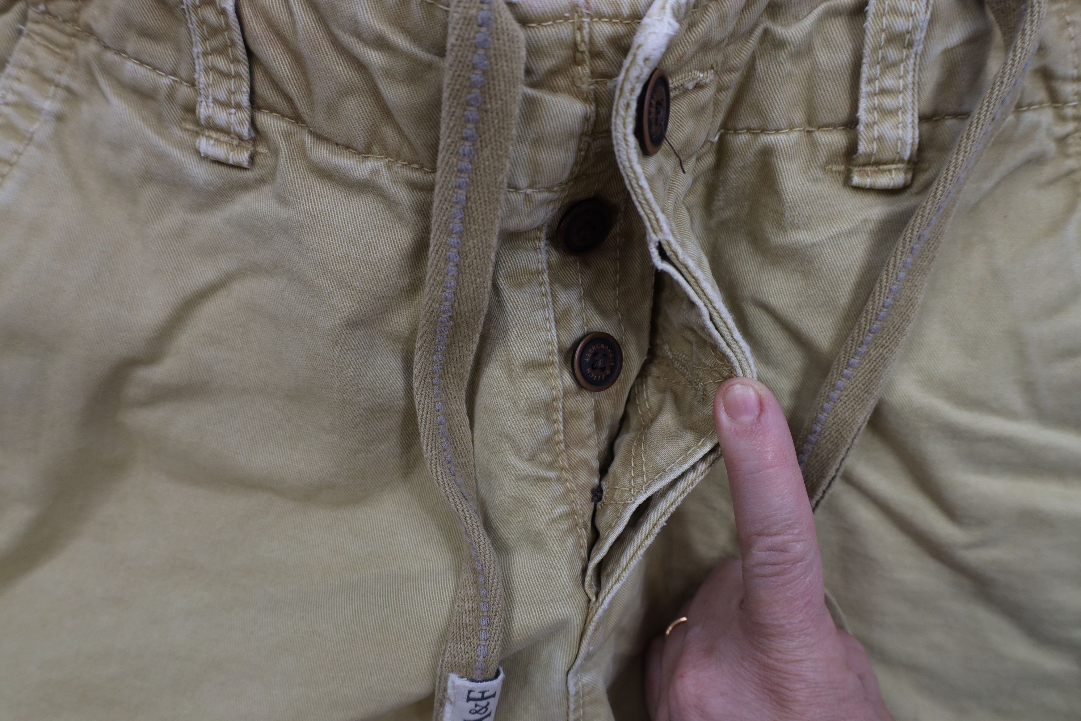 Abercrombie & Fitch × Vintage Vintage Abercrombie & Fitch Button Fly Heavy Cargo Shorts Size US 33 - 7 Thumbnail