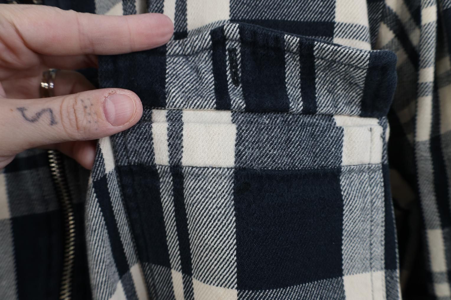 Polo Ralph Lauren Vintage 90s Ralph Lauren Spell Out Flannel Shirt Zip Jacket Size M / US 6-8 / IT 42-44 - 5 Thumbnail