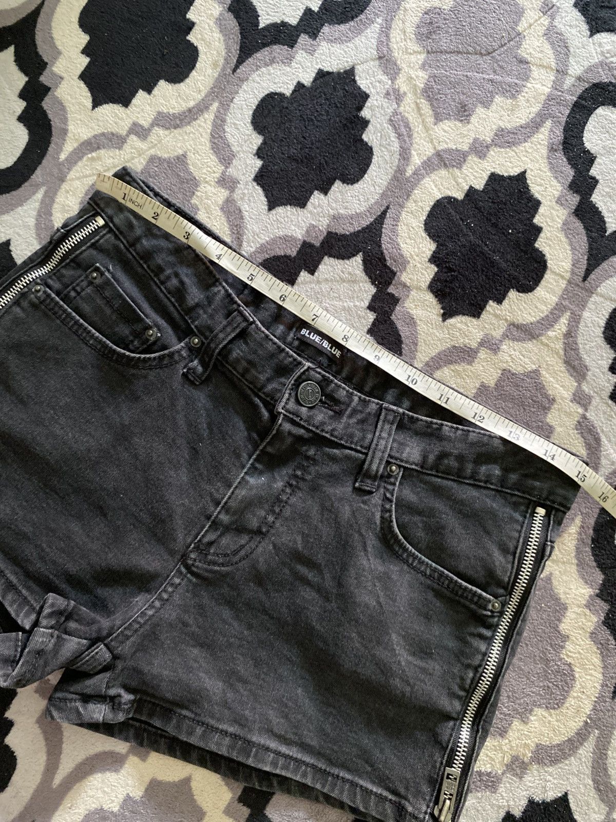 Blue Blue Japan × Japanese Brand 2000s blue/blue punk short jeans Size 30" / US 8 / IT 44 - 10 Thumbnail