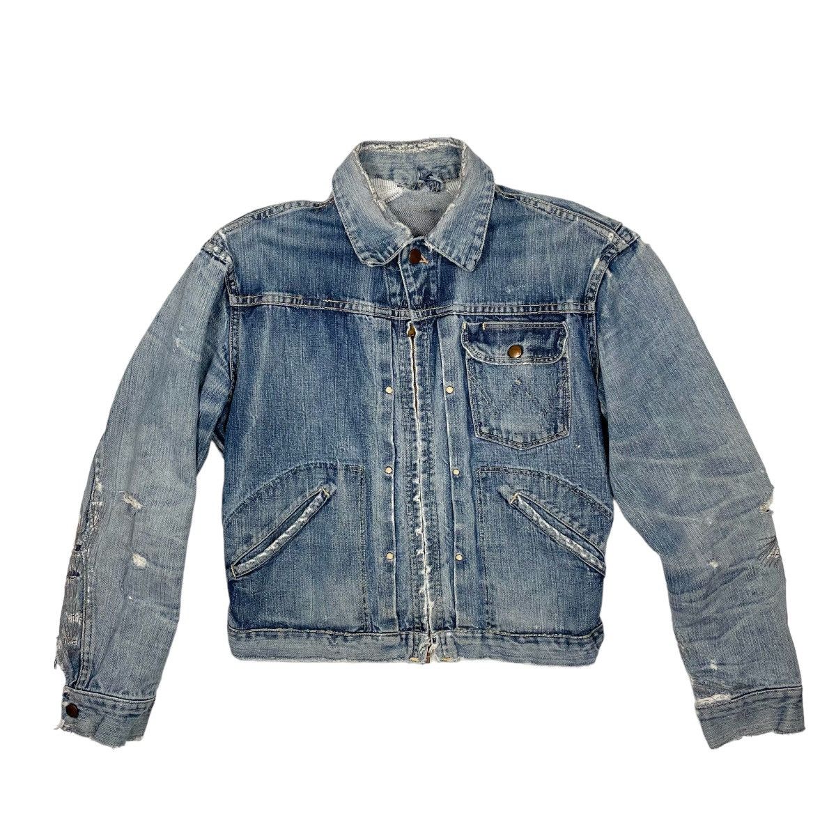 image of 1950S Wrangler Denim Jacket - Small in Blue, Men's