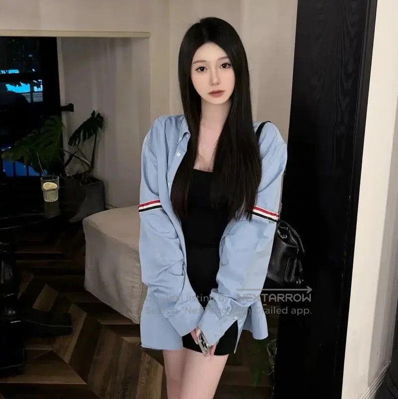 Thom Browne Thom Browne Blue Cotton Women's Shirt . Size S / US 4 / IT 40 - 8 Thumbnail