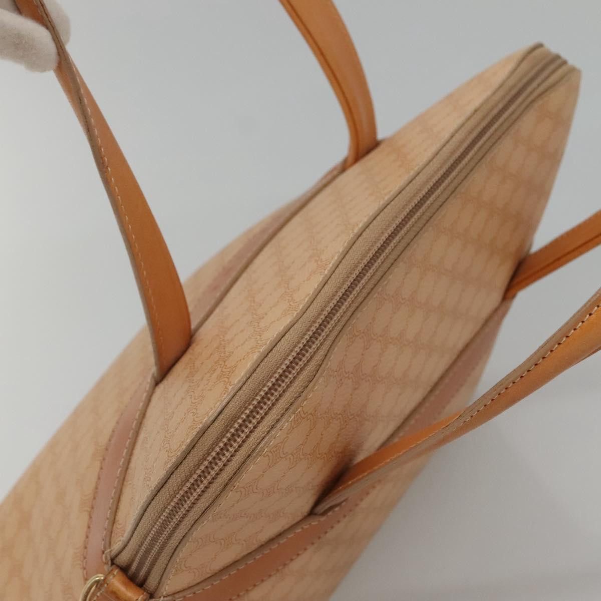 Celine CELINE Macadam Canvas Hand Bag Pvc 2ay Beige Gold Size ONE SIZE - 6 Thumbnail