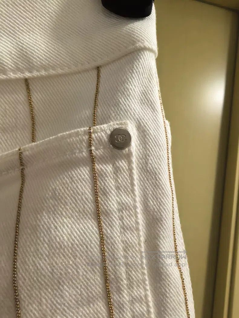 Chanel Chanel White striped jeans Size 24" / US 00 / IT 34 - 8 Thumbnail
