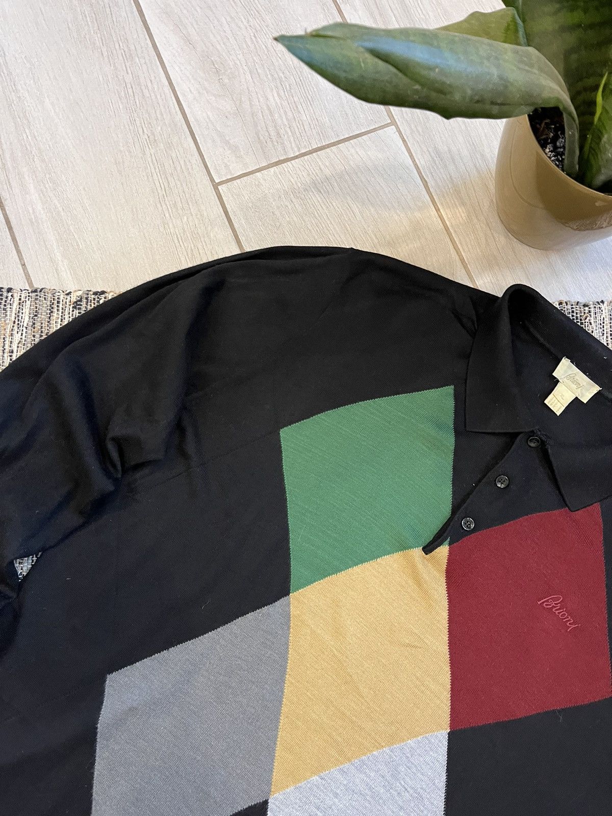 Brioni × Vintage Vintage Brioni polo longsleeve luxury minimalistic Size US XL / EU 56 / 4 - 3 Thumbnail
