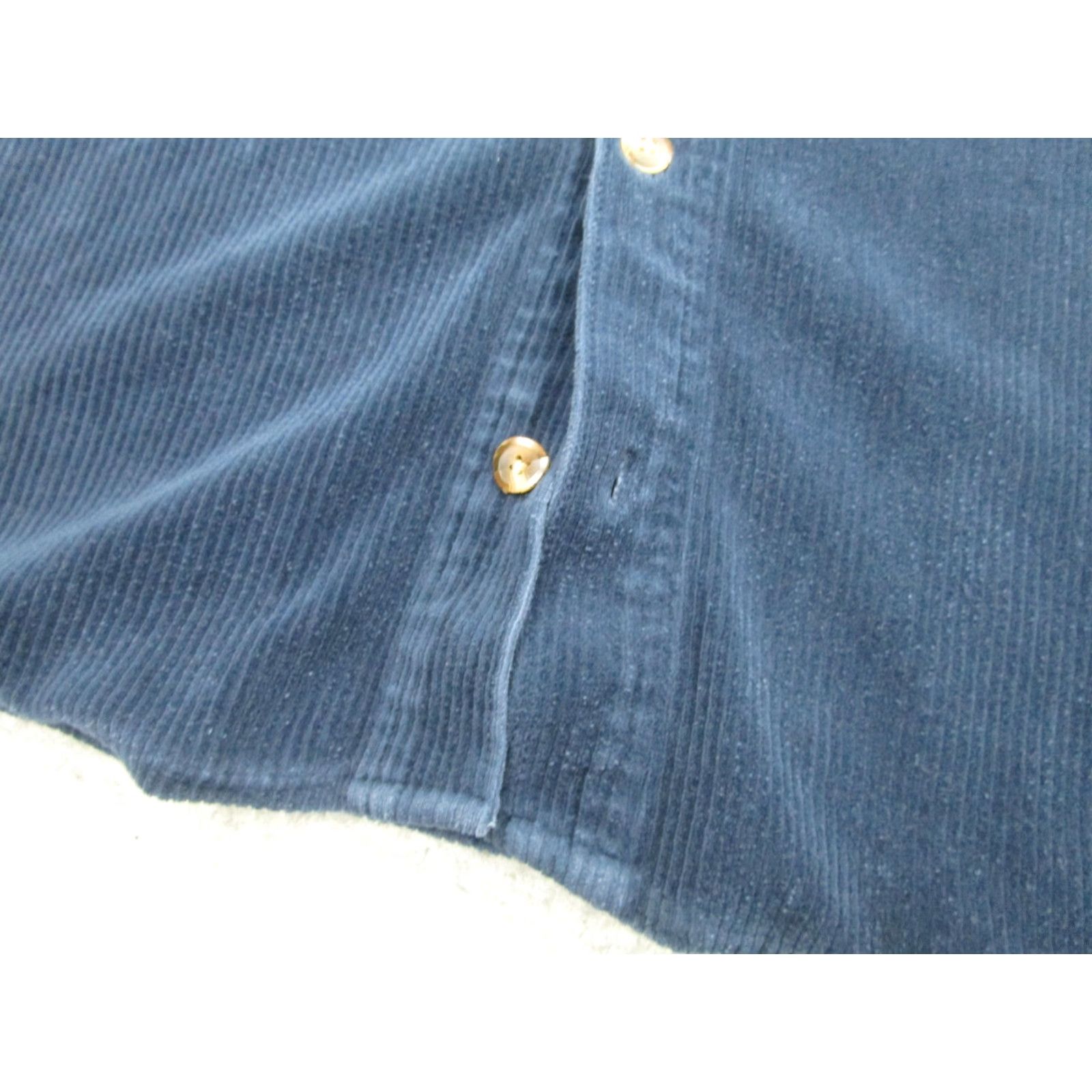 Quiksilver VINTAGE Quiksilver Corduroy Shirt Mens Medium Navy Blue Button-Front 90s Surfer Embroidered Logo Mens Size US M / EU 48-50 / 2 - 7 Thumbnail