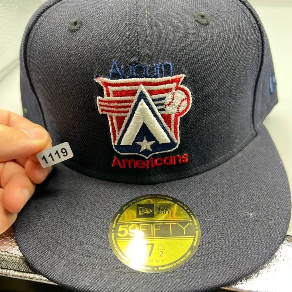 New Era Auburn Americans Hat Men 7 1/2 59Fifty New Era MiLB Fitted Size ONE SIZE - 8 Thumbnail