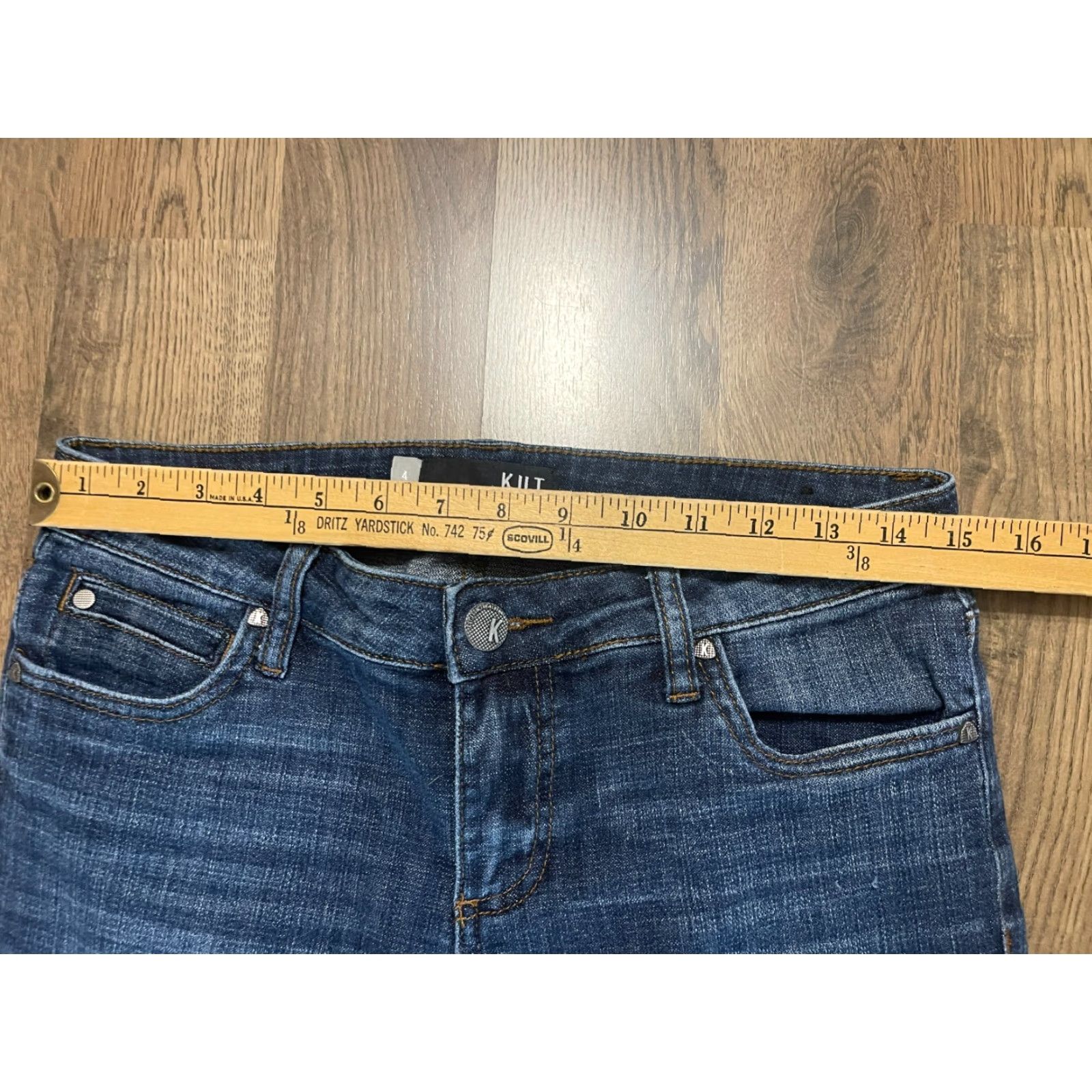 Vintage KUT from the Kloth Jeans Women's Size 4 Blue Denim Catherine Boyfriend Size 27" / US 4 / IT 40 - 4 Thumbnail