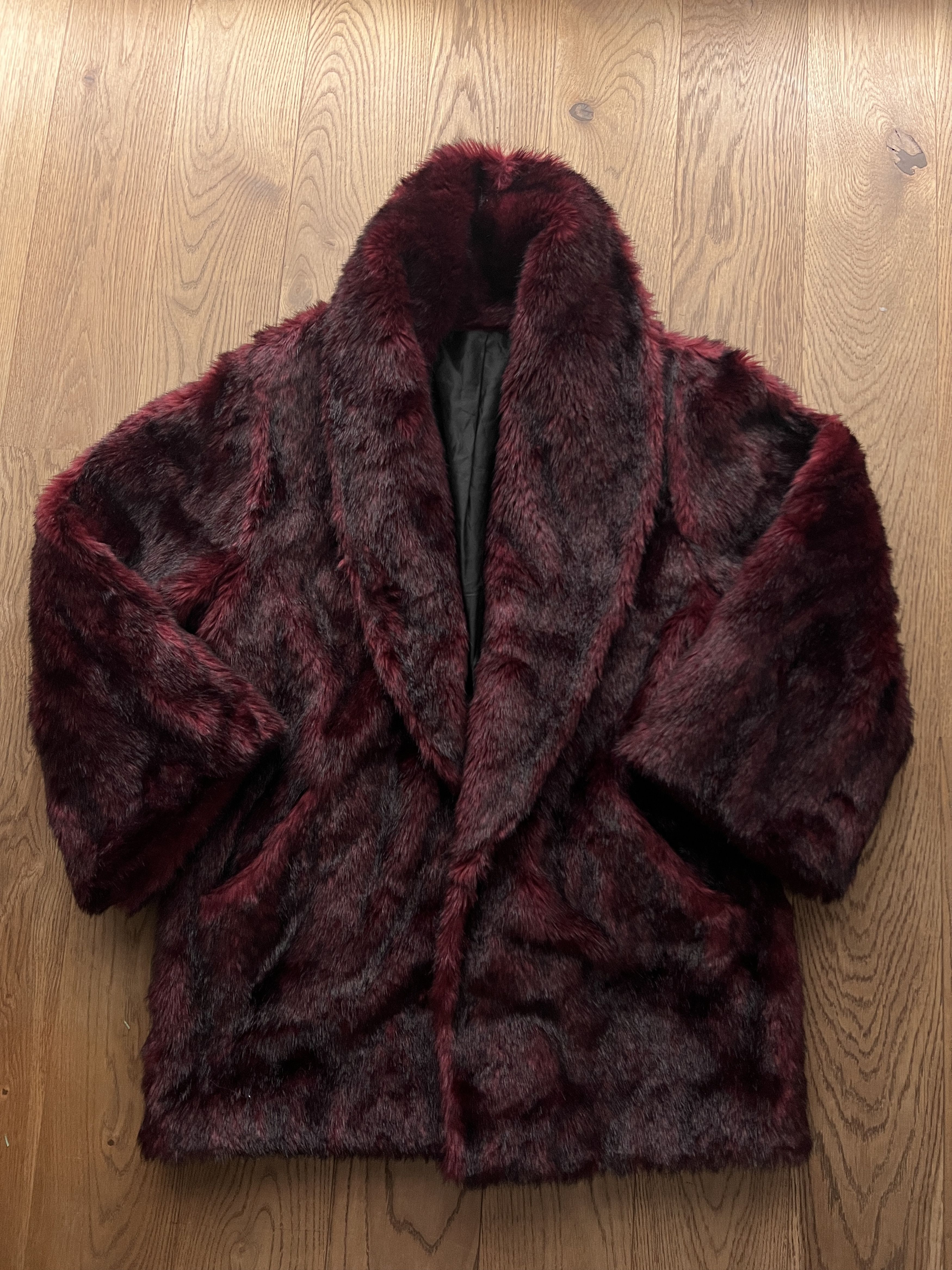 Hysteric Glamour Crazy 00s red faux fur jacket avant garde y2k japanese fuzzy Size L / US 10 / IT 46 - 1 Thumbnail