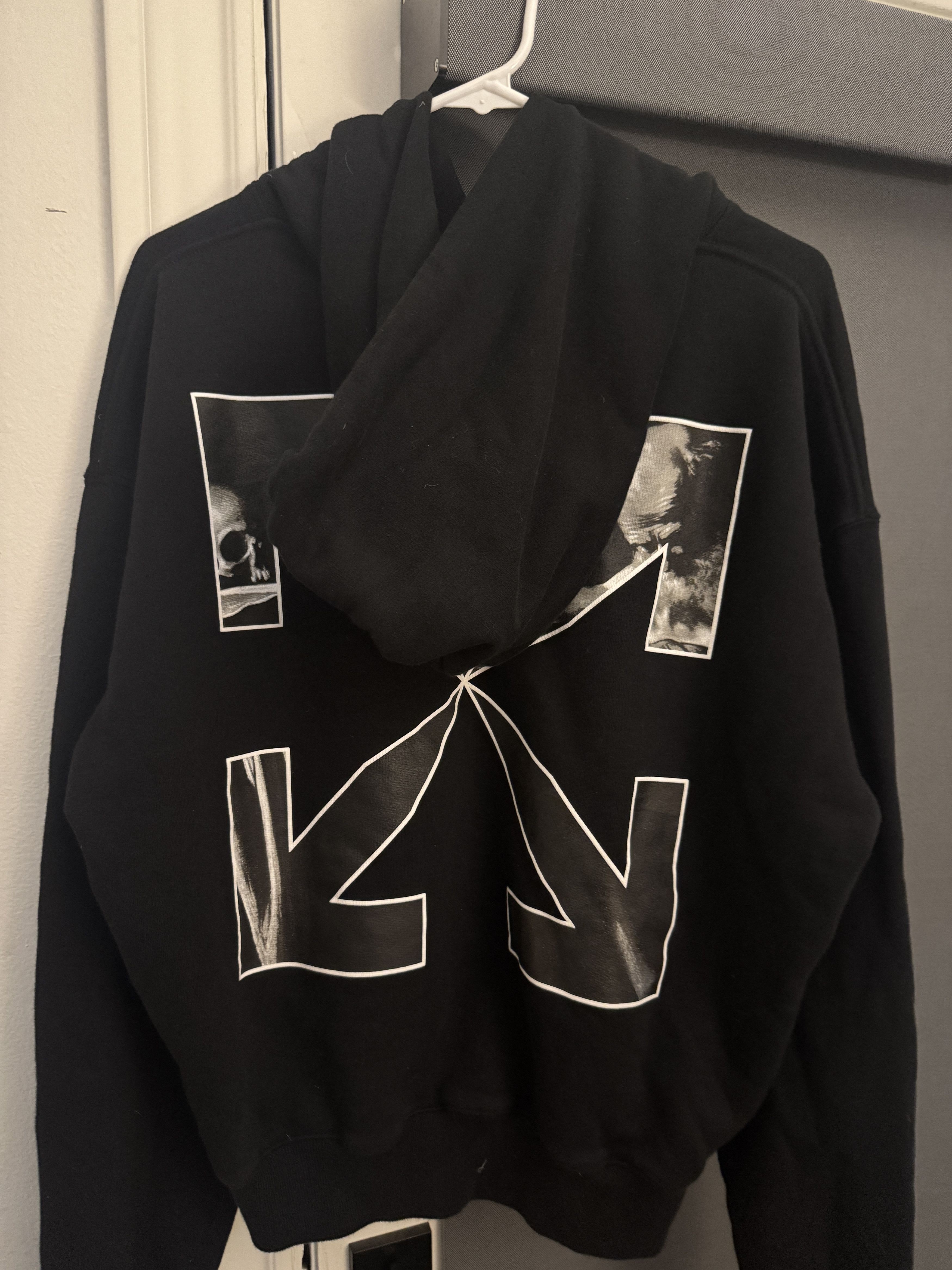Off-White Off-White Caravaggio Arrow Over 'Black/White' Hoodie Size US M / EU 48-50 / 2 - 7 Thumbnail