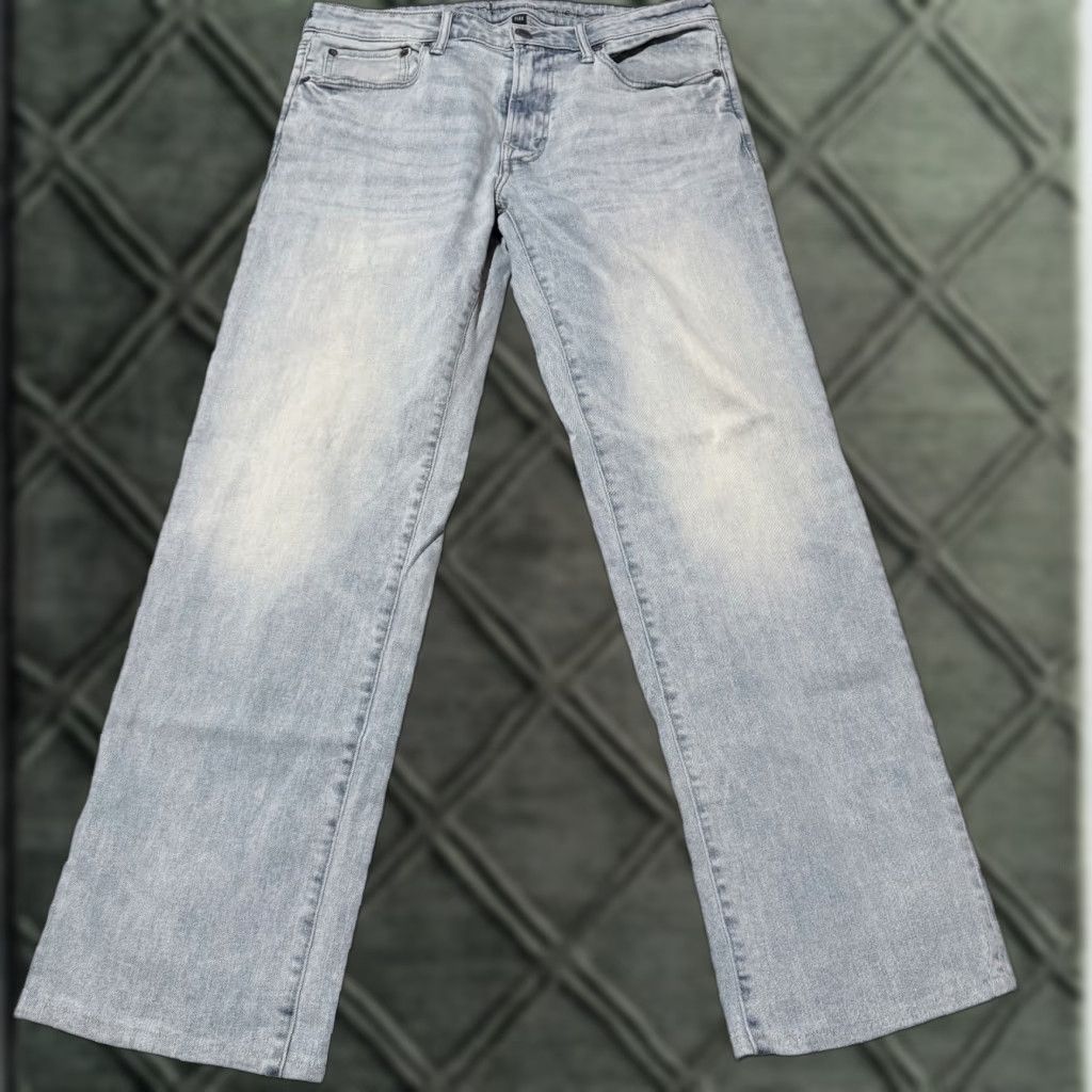 American Eagle Outfitters American Eagle Jeans Men's Light Wash Denim Stretch Classic Straight - 33X34 Size US 33 - 1 Thumbnail