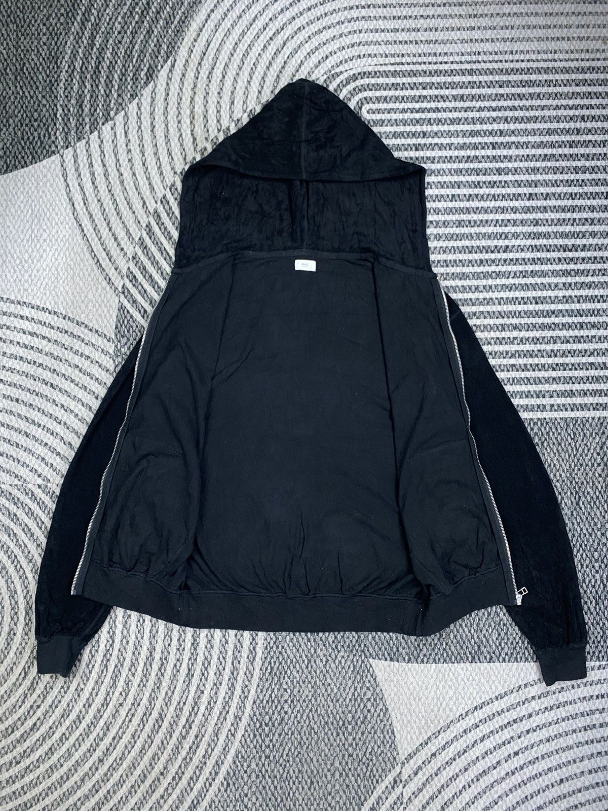 Ron Herman Vintage Ron Herman HRC Rare Black Velvet Zip-Up Hoodies Size US M / EU 48-50 / 2 - 5 Thumbnail