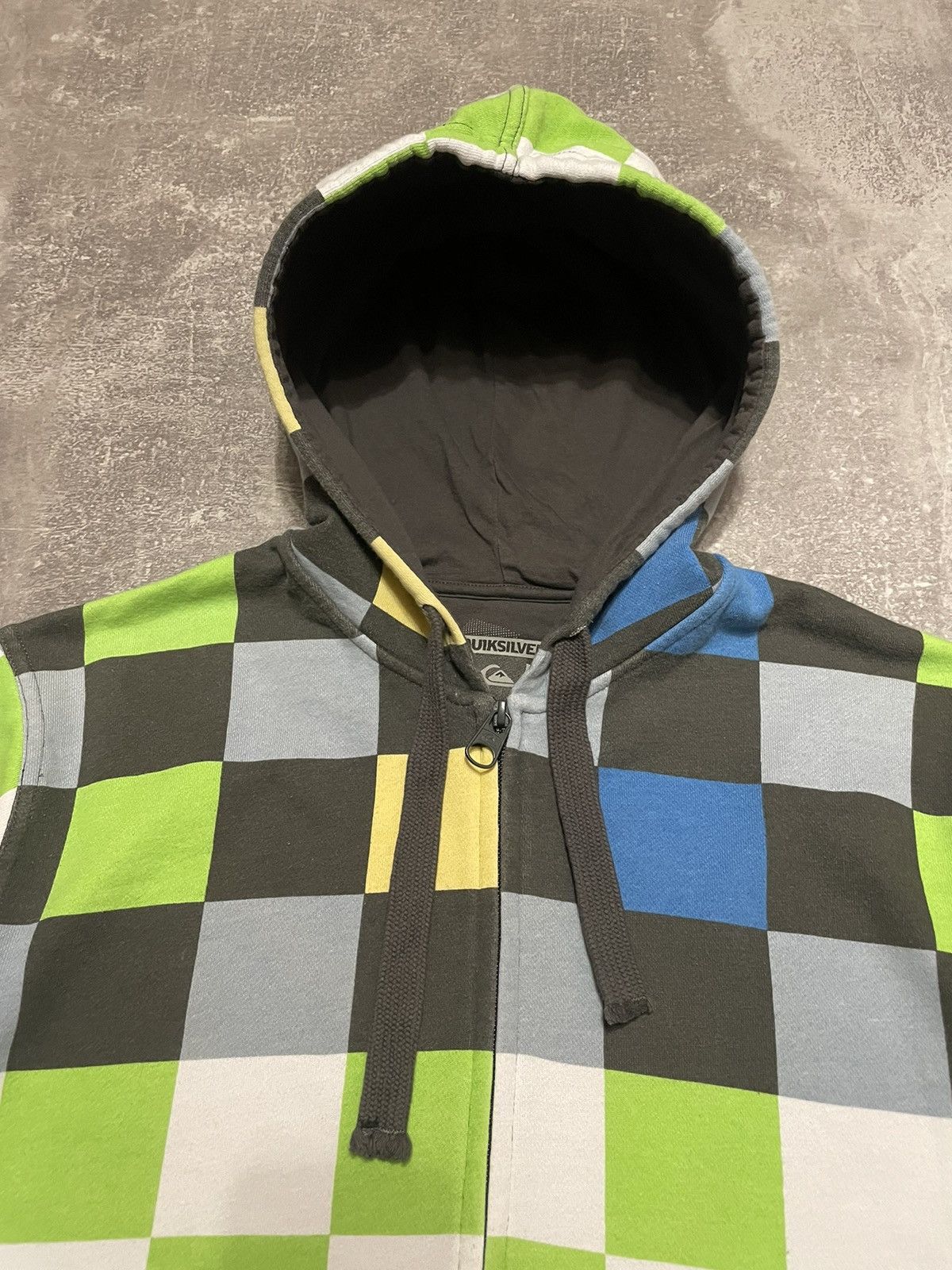 Quiksilver Vintage Quicksilver Surf Cubes Zip-Up Hoodie Size US M / EU 48-50 / 2 - 6 Thumbnail