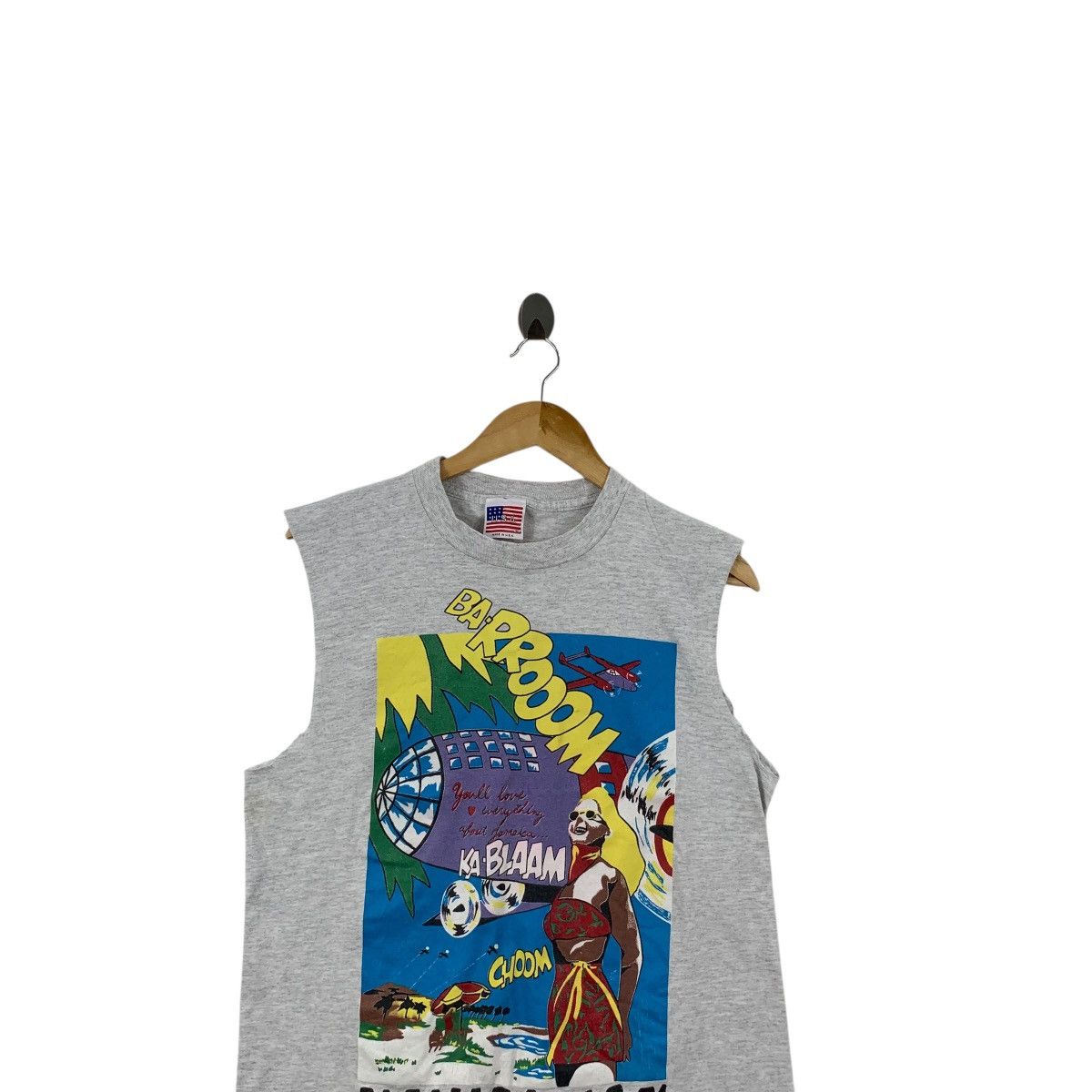 Vintage Vintage 90’ ROY LICHTENSTEIN KA BLAAM Illustration Tank Top Size US S / EU 44-46 / 1 - 2 Thumbnail