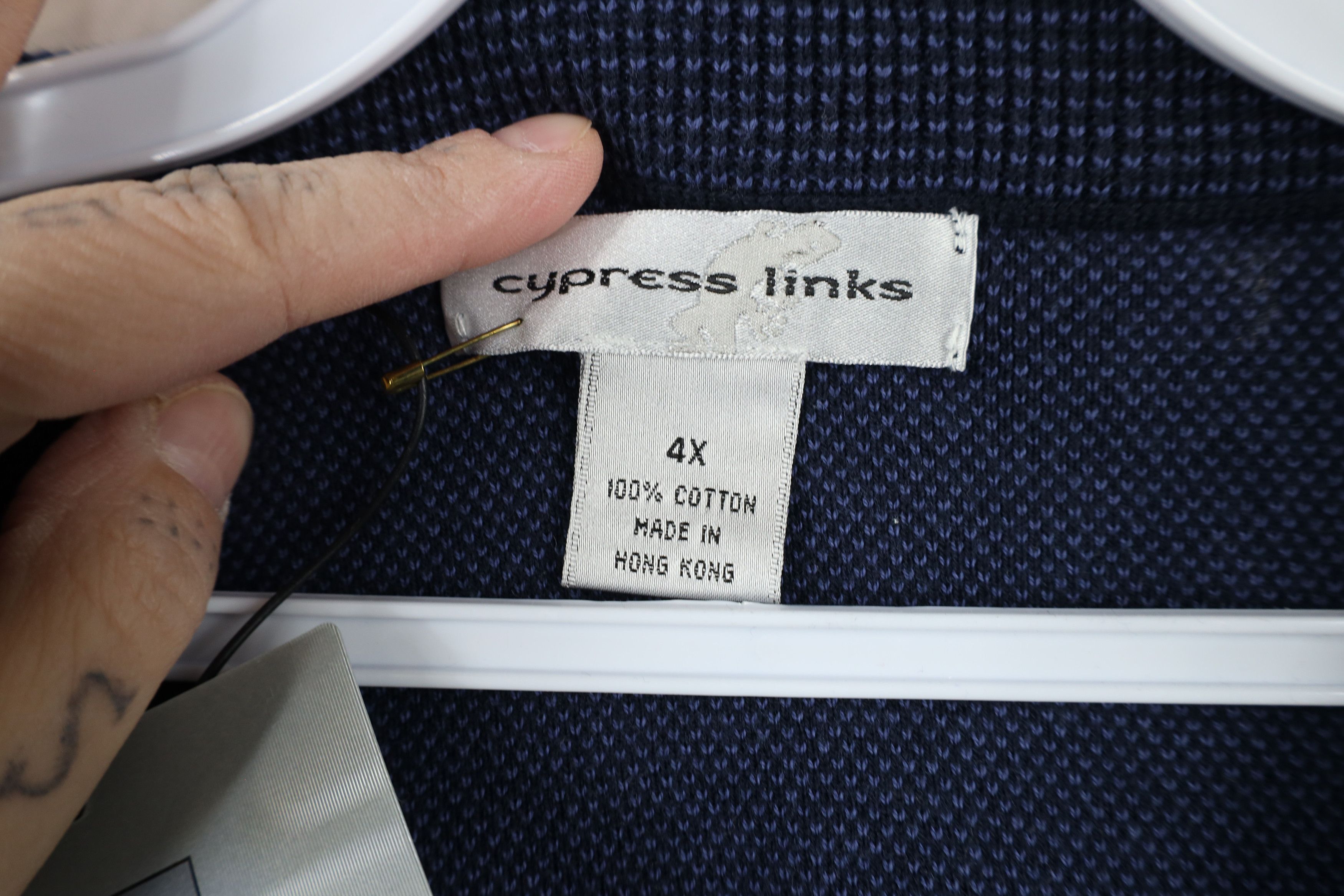 Vintage Deadstock Vintage 90s Streetwear Knit V-Neck Sweater Vest Size US XXL / EU 58 / 5 - 5 Thumbnail