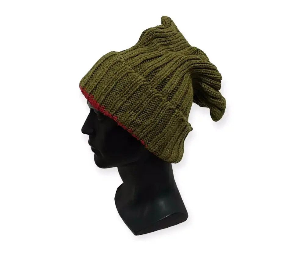 Japanese Brand × Vintage Japanese Brand Knit Punk Rock Style knit Beanie Hat Size ONE SIZE - 1 Thumbnail