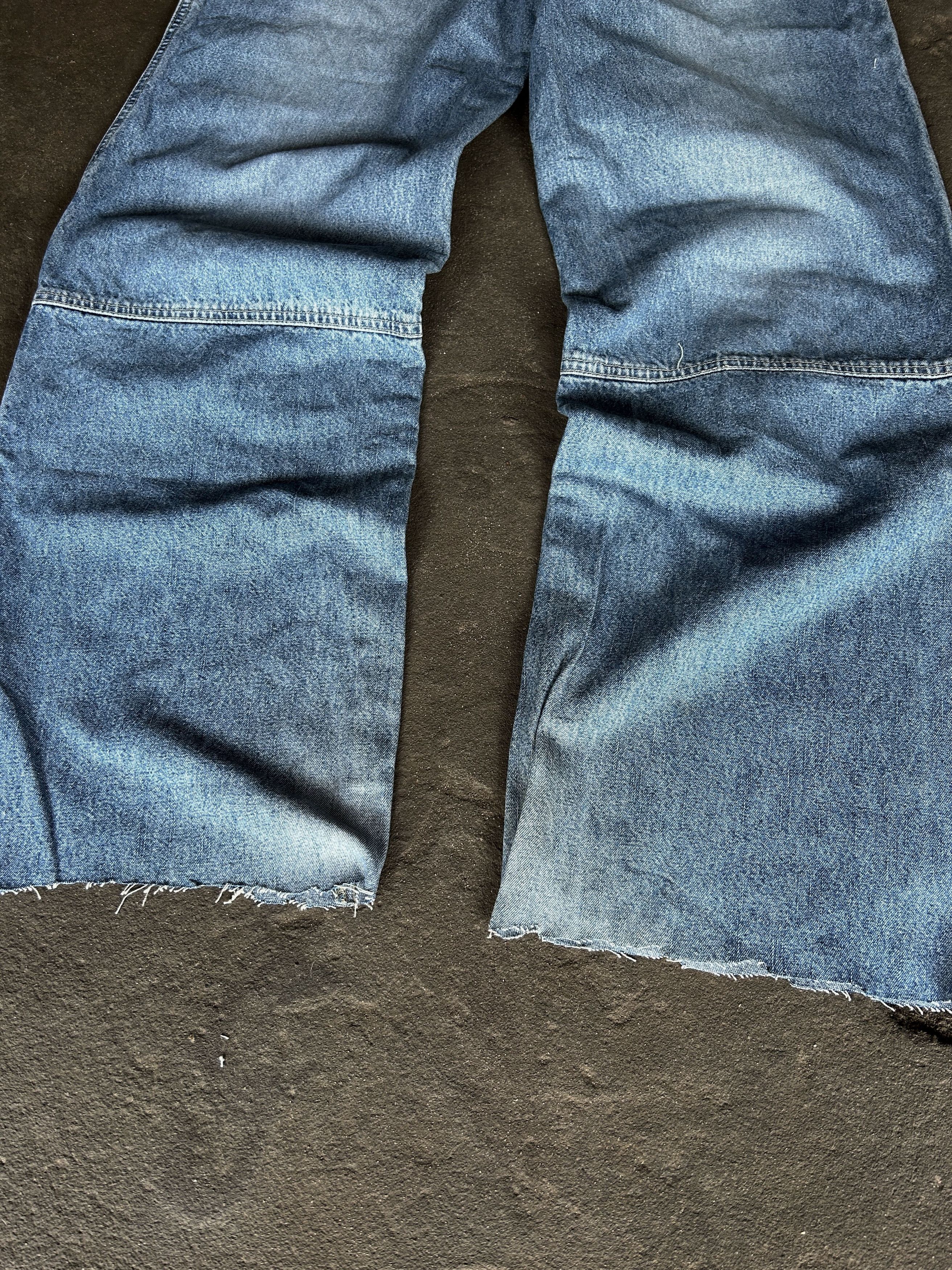 Vintage Y2K Baggy Denim Jeans Wide Leg Skate Streetwear Pants Size US 32 / EU 48 - 6 Thumbnail