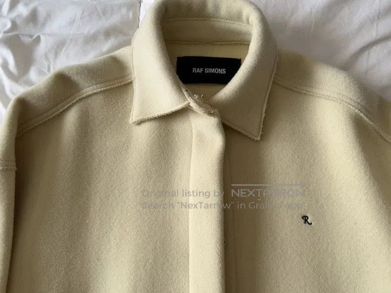 Raf Simons Raf Simons Wool Jacket 21AW Cream Color. Size US M / EU 48-50 / 2 - 2 Thumbnail
