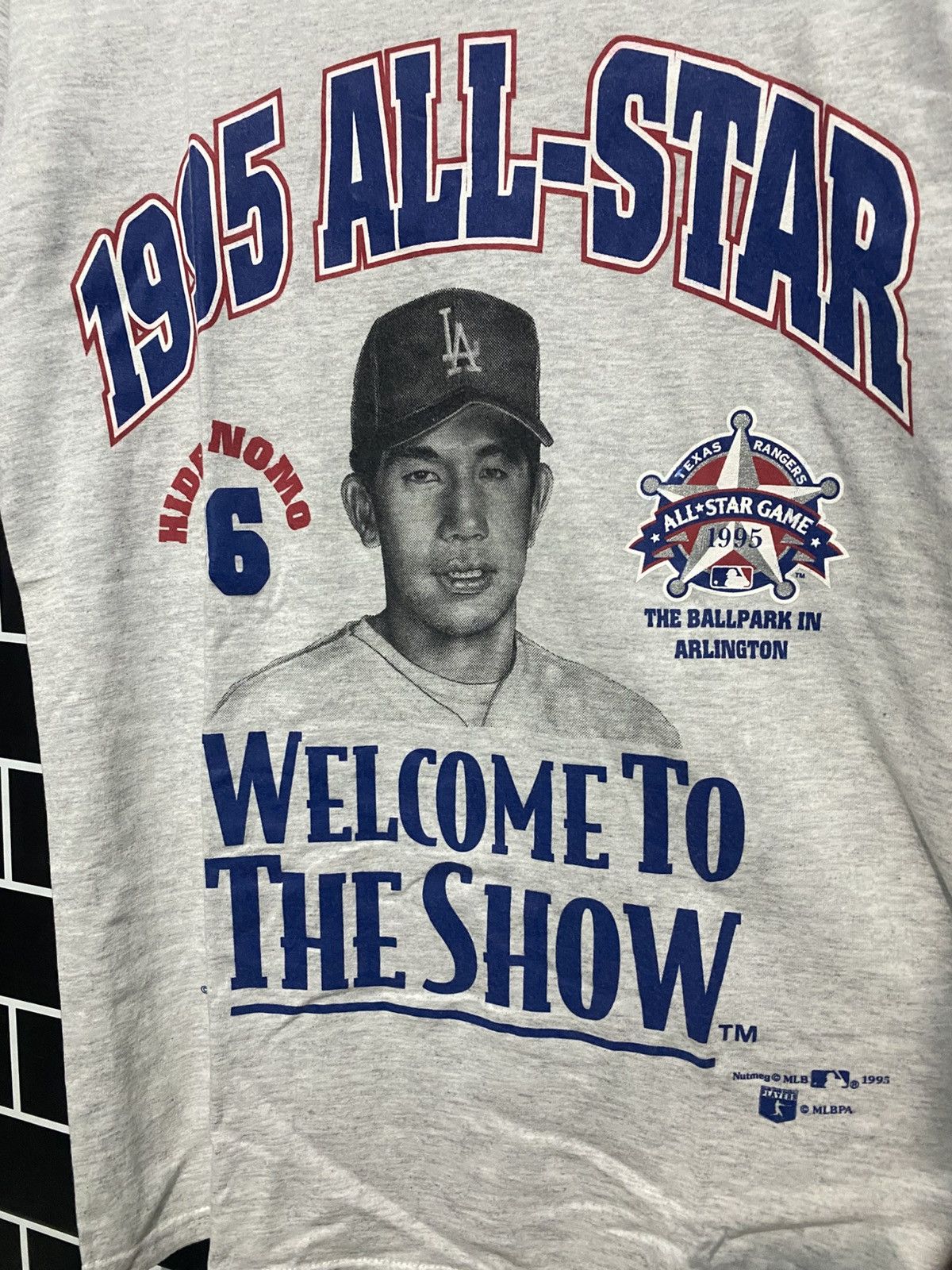 Nutmeg Vintage 1995 all star nutmeg MLB los angeles hideo nomo Size US M / EU 48-50 / 2 - 2 Thumbnail
