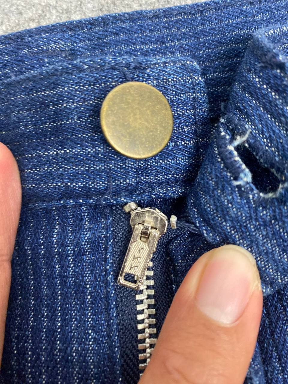 Japanese Brand vintage japanese brand striped denim nice design Size US 30 / EU 46 - 7 Thumbnail