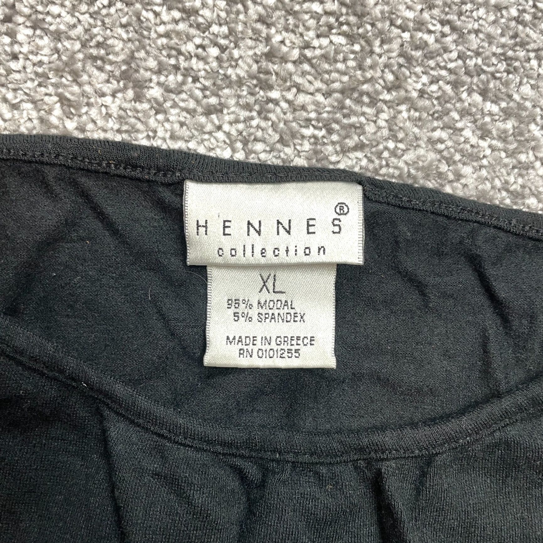 Vintage Hennes Tank Top Shirt Womens XL Black Basic Cami Sleeveless Shirt Soft Modal Tank Top Sleeveless Shirt Black XL Womens Size XL / US 12-14 / IT 48-50 - 2 Thumbnail