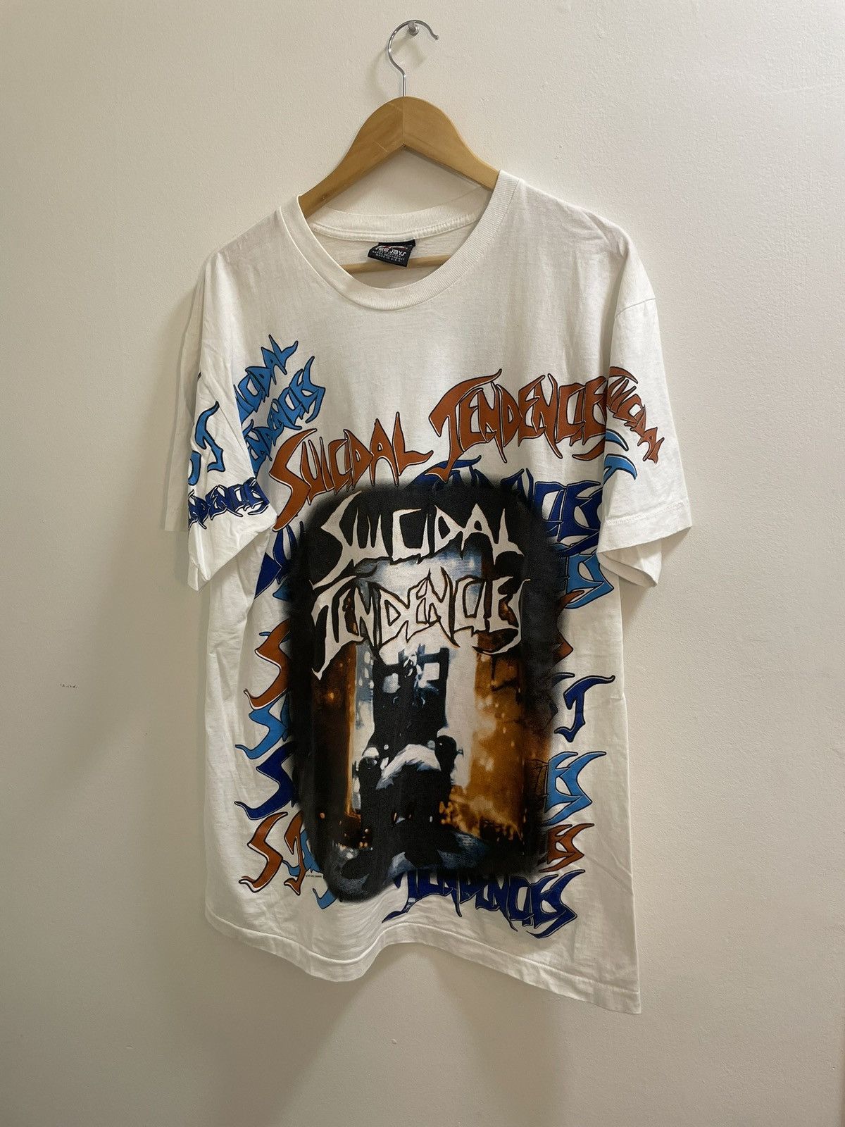 image of Band Tees x Vintage 1992 Suicidal Tendencies Shirt in White, Men's (Size XL)