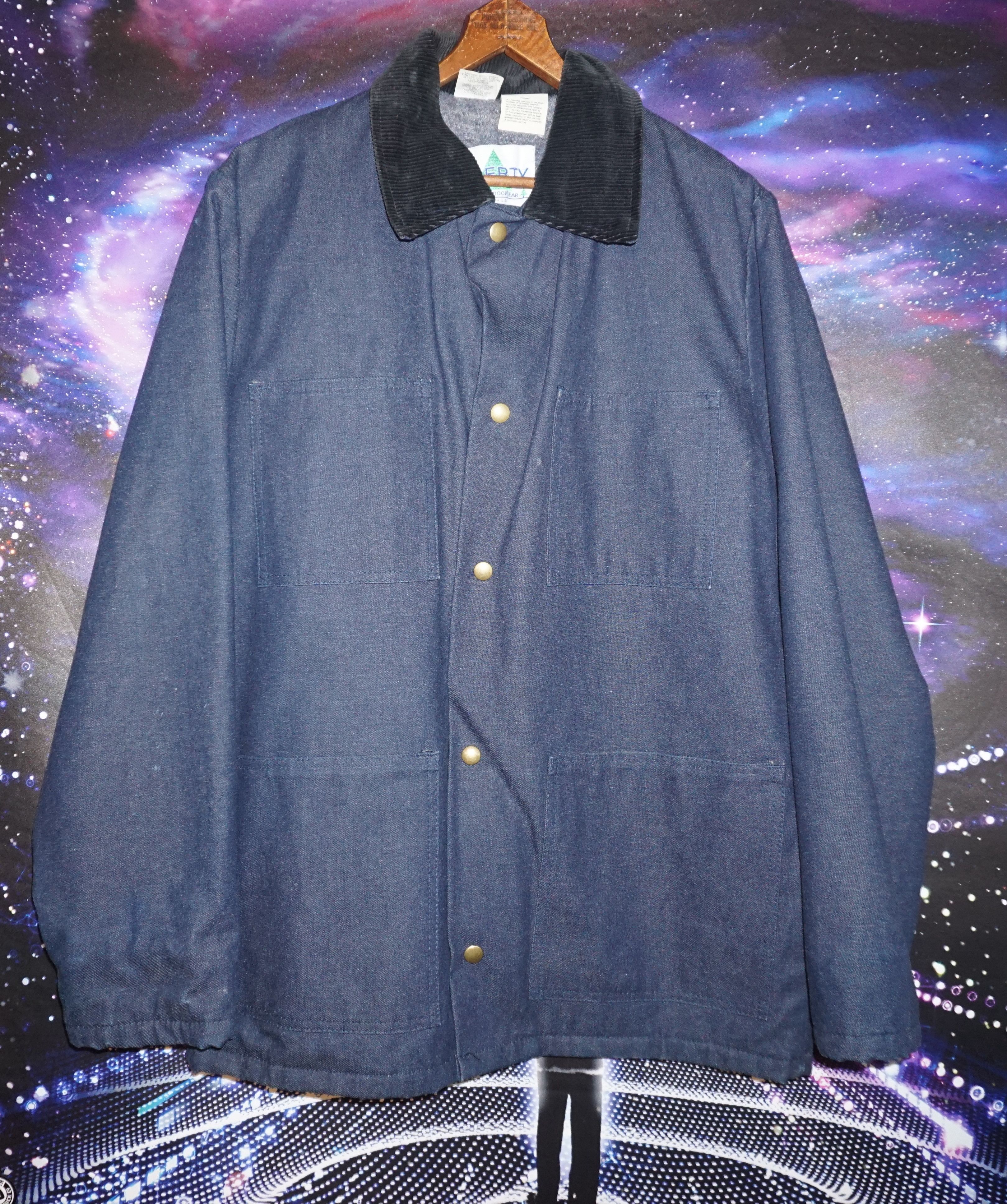 Liberty × Vintage Vintage LIBERTY Made in U.S.A DS Demin Chore Jacket Lined Size US M / EU 48-50 / 2 - 1 Thumbnail