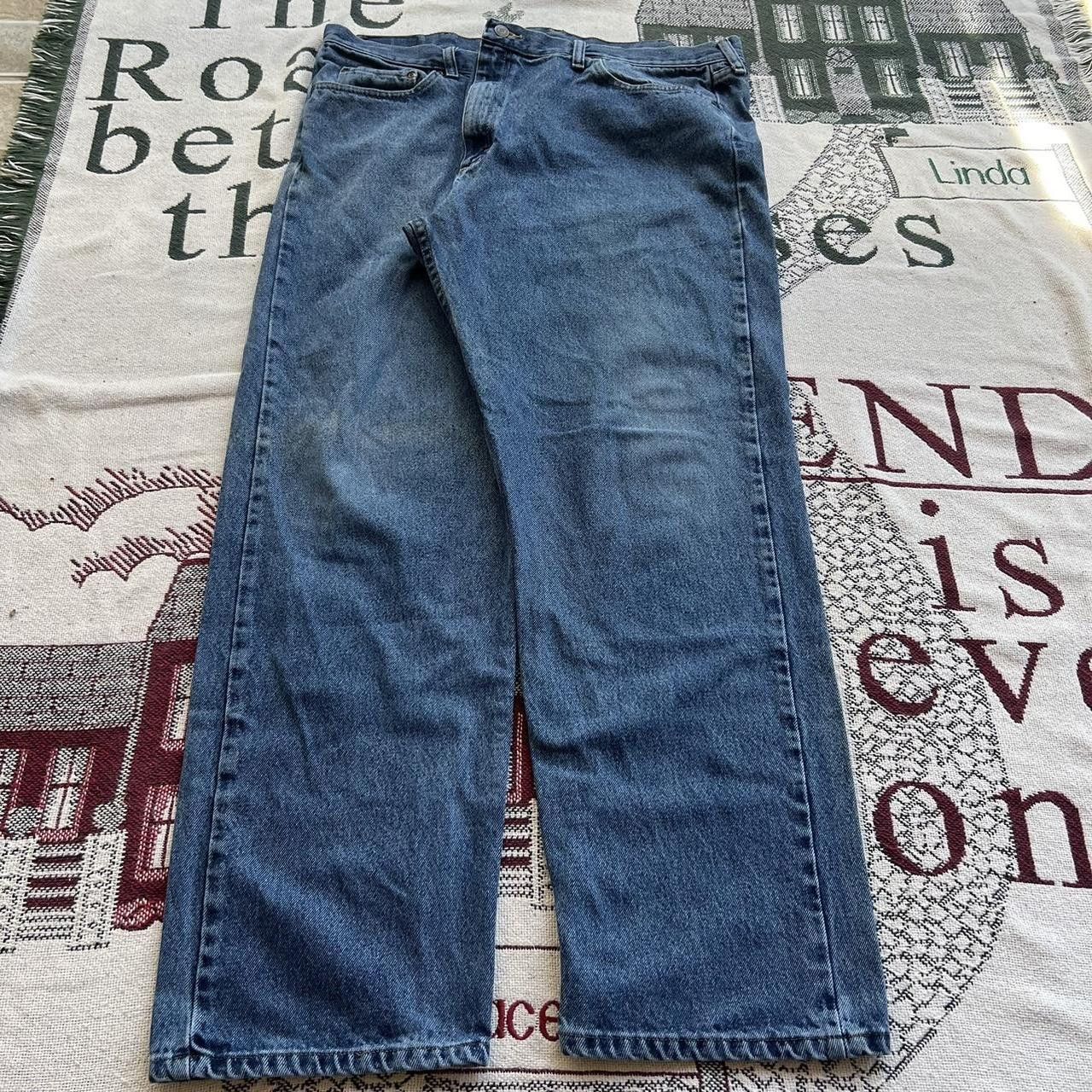 Vintage Vintage Y2K/2000s Baggy Grunge Wrangler Workwear Style Denim Jeans! Size US 42 / EU 58 - 3 Thumbnail