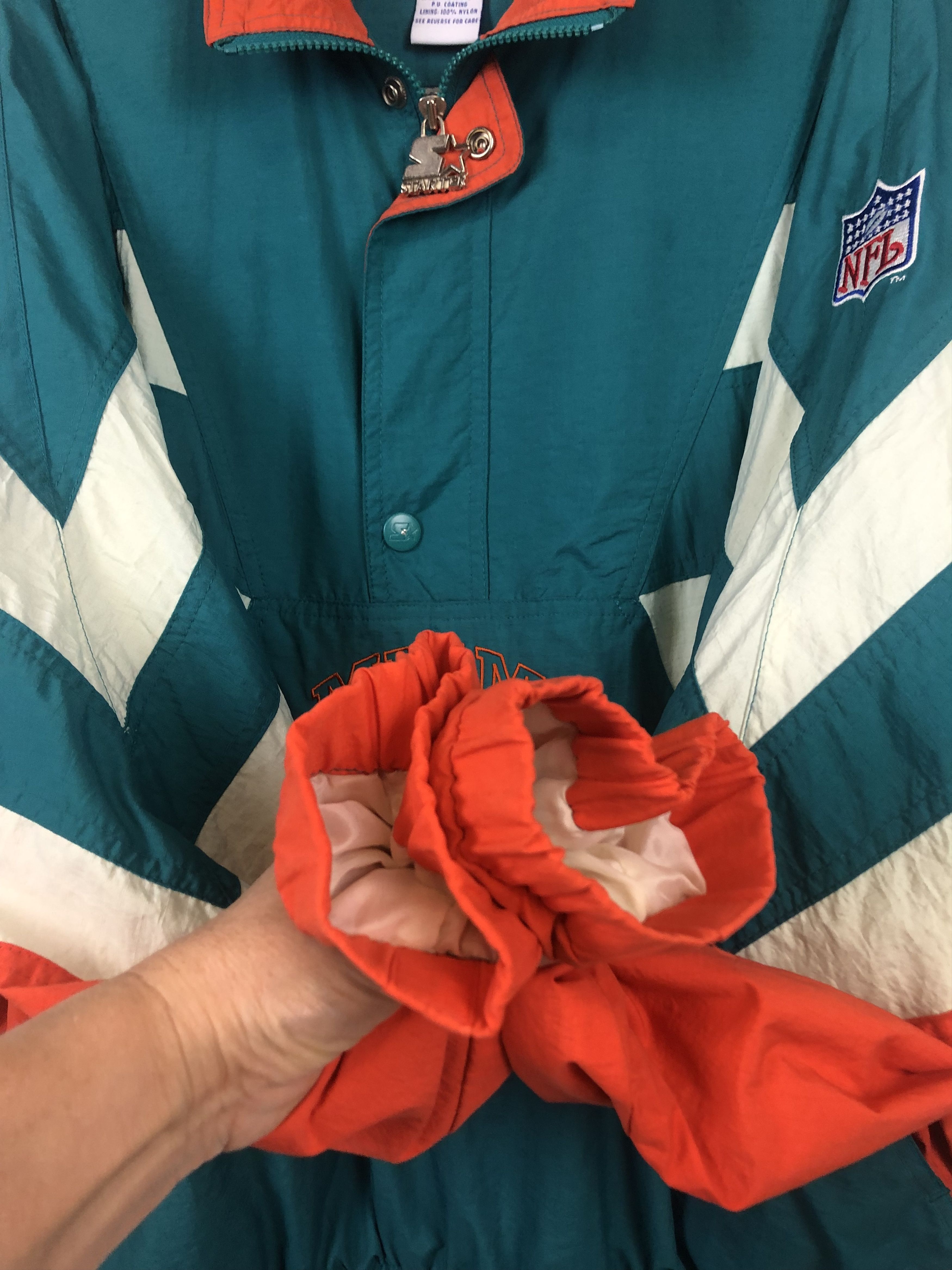 NFL × Starter × Vintage Vintage 90s NFL Starter Miami Dolphins Jacket Rare Hype Size US XL / EU 56 / 4 - 8 Thumbnail