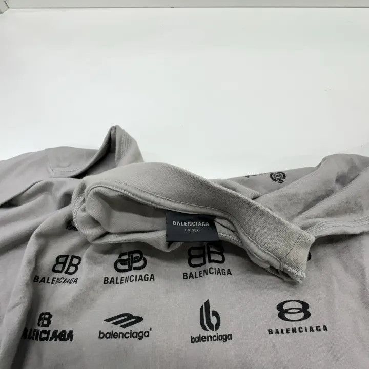 Balenciaga Balenciaga Balenciaga SS23 Logo Print Long Sleeve Sweatshi Size US L / EU 52-54 / 3 - 7 Thumbnail