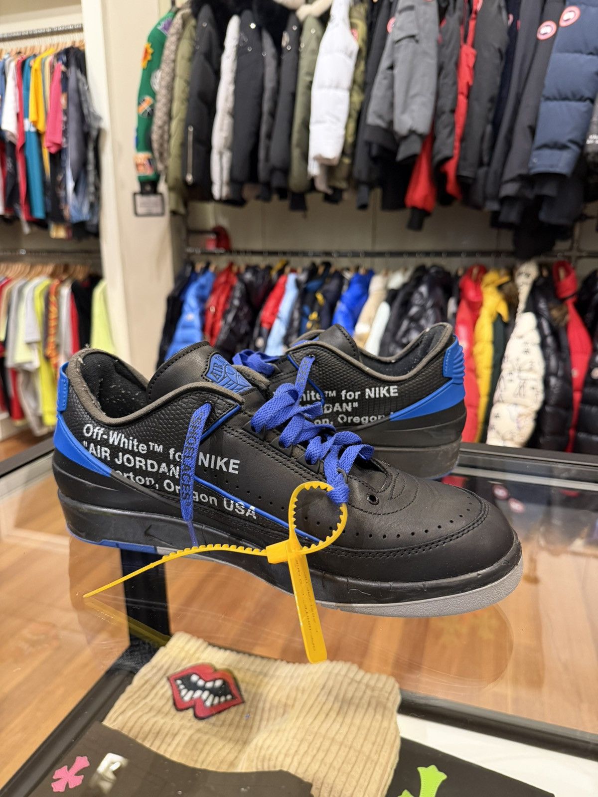 Jordan Brand × Off-White Off-White x Jordan 2 Low SP - Black Varsity Royal Size US 11.5 / EU 44-45 - 3 Thumbnail