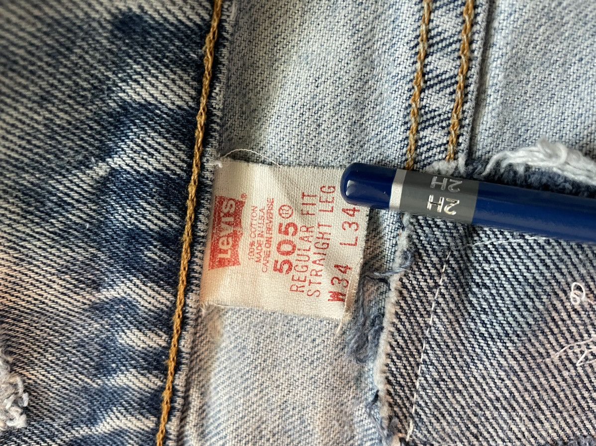 Levi's × Vintage Levi’s Orange Tab 505 Light Wash Size US 33 - 7 Thumbnail