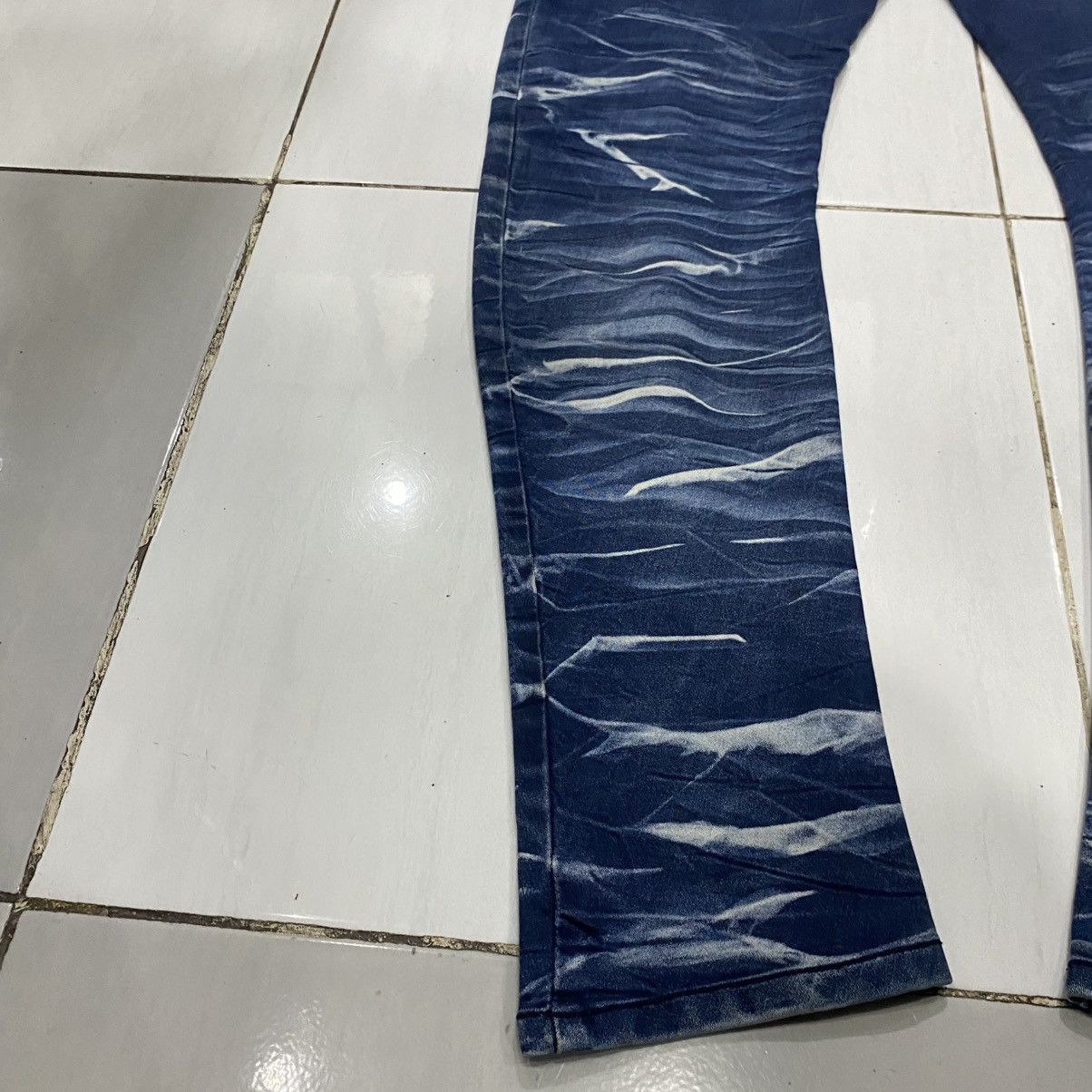 Japanese Brand × semanticdesign 🇯🇵 Semantic Design Jeans Whiskered tiger stripe wax design Size US 30 / EU 46 - 10 Thumbnail