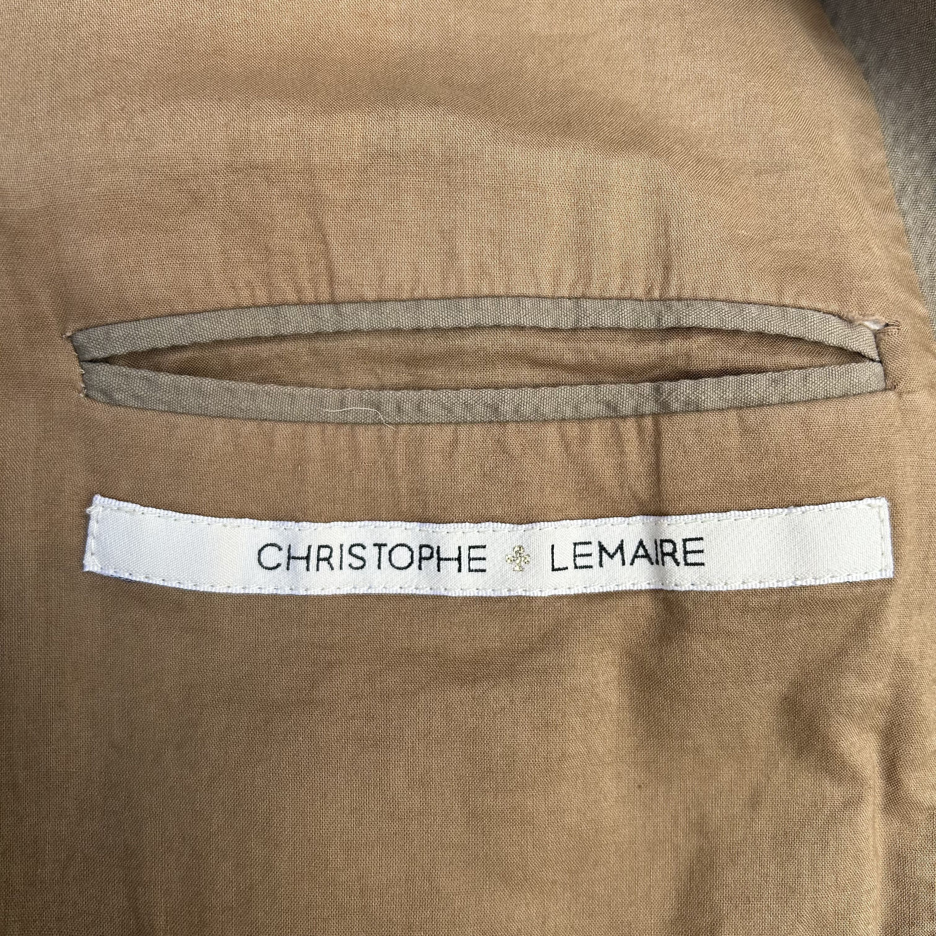 Lemaire Lemaire Beige Brown Light Seersucker Suit Jacket Size 48R - 10 Thumbnail