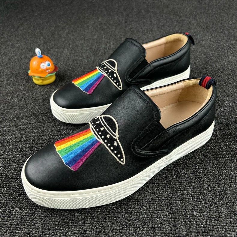 Gucci Gucci Black UFO Slip-On Sneakers - dmc Size US 7 / EU 40 - 1 Thumbnail