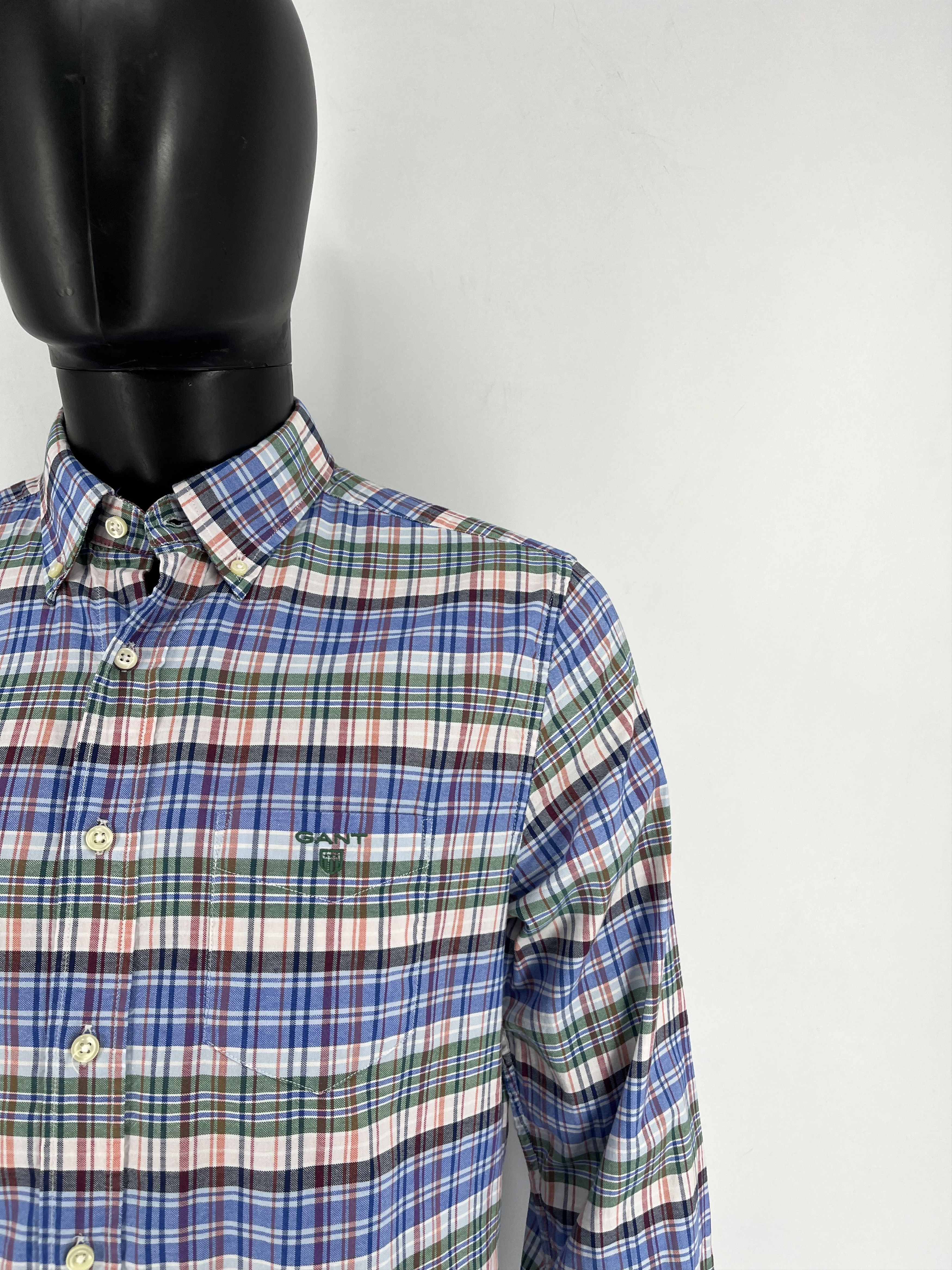 Gant × Vintage Vintage Flannel GANT Plaid Shirt Travis style Size US L / EU 52-54 / 3 - 8 Thumbnail