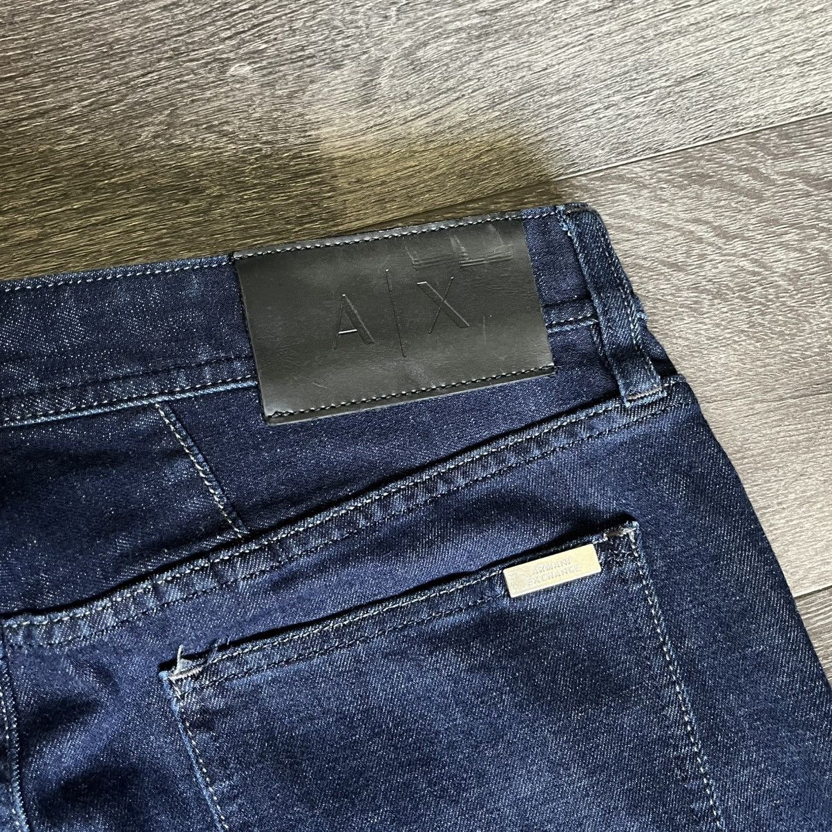 Armani Exchange Armani Exchange Dark Blue Slim Fit Buttonfly Denim Jeans 33R Size US 33 - 4 Thumbnail