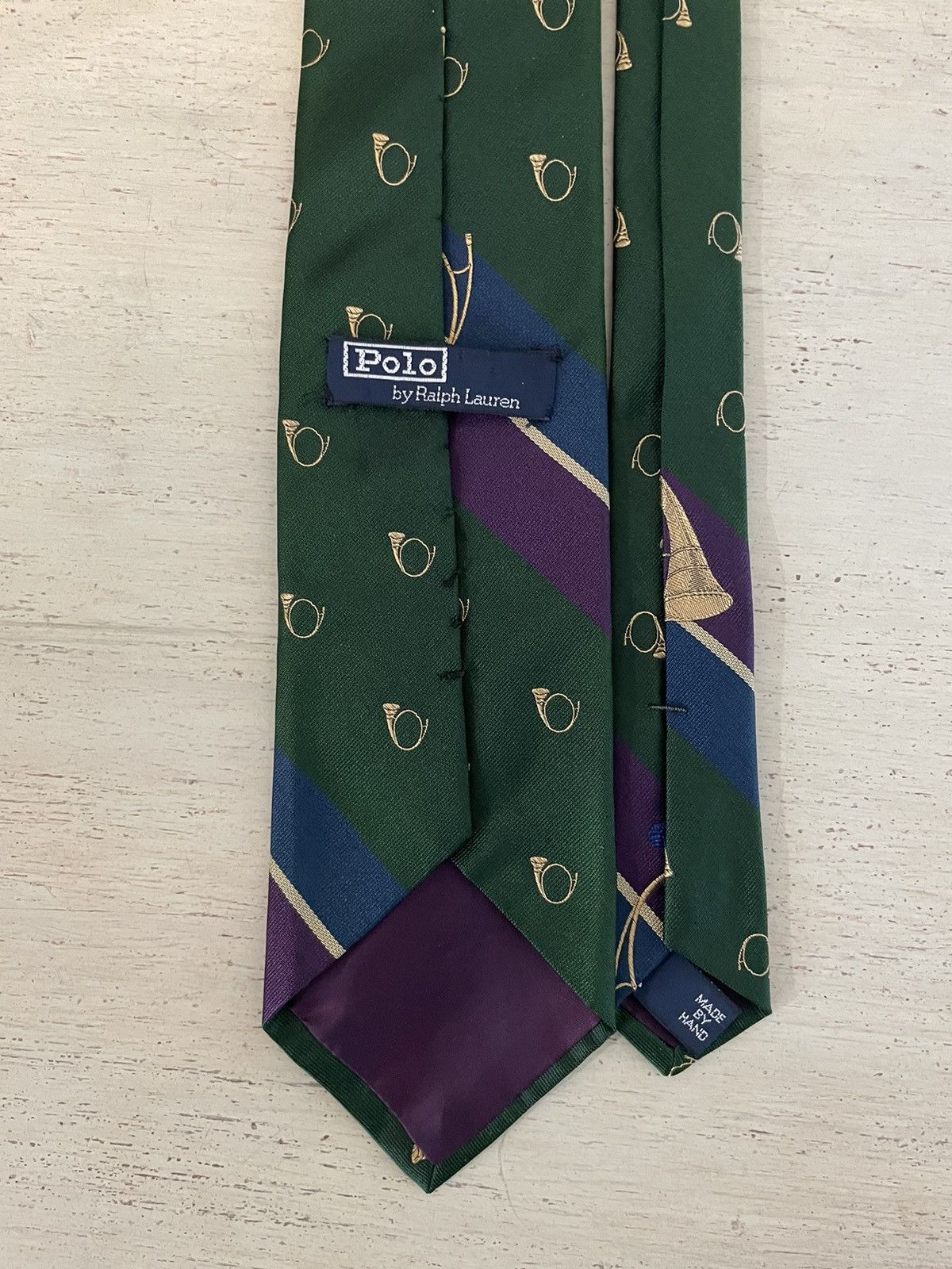 Polo Ralph Lauren × Vintage The Polo Tie in Spaced Horns Print Size ONE SIZE - 6 Thumbnail