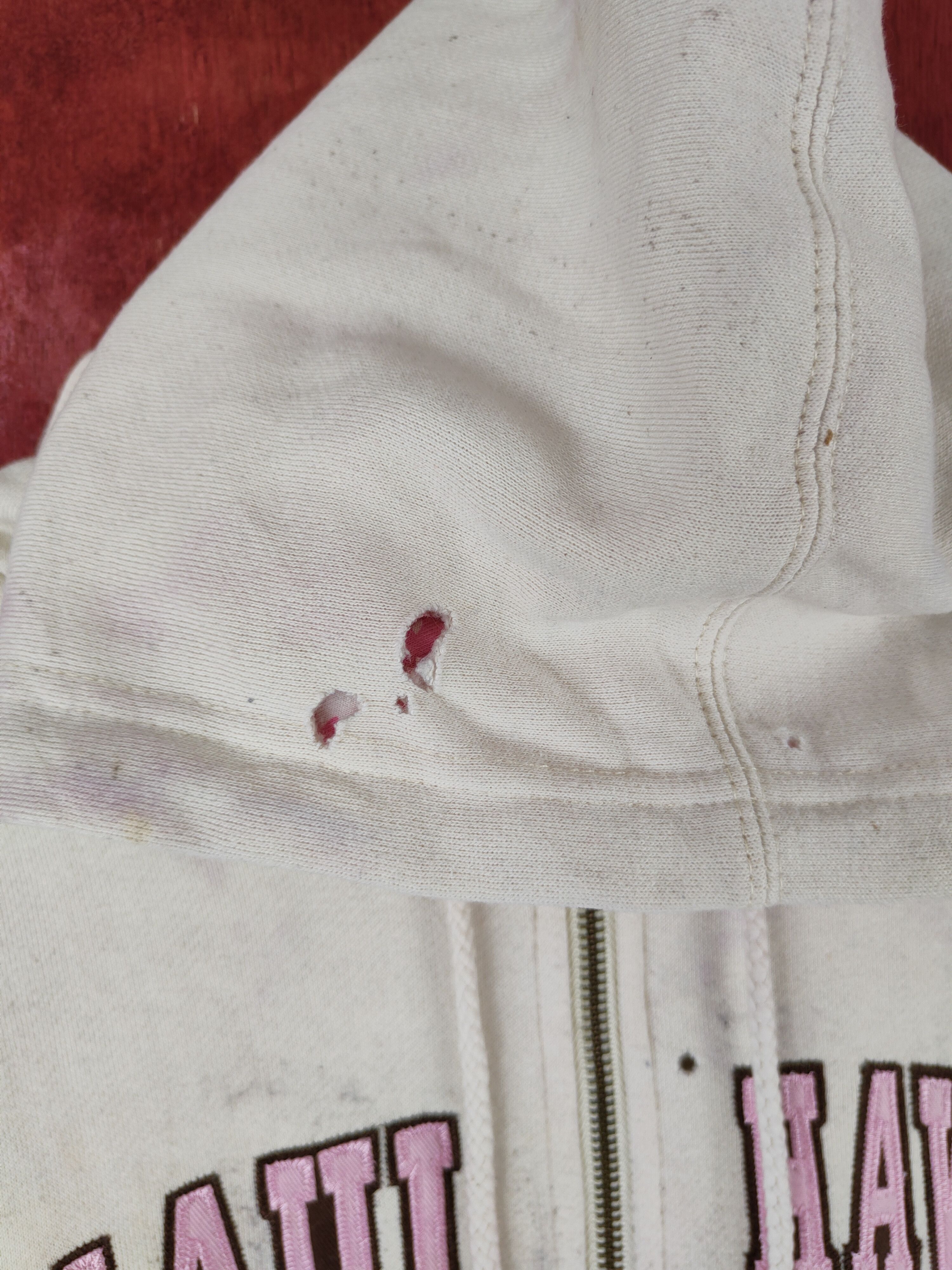 Japanese Brand × Vintage Japanese Brand Ivory Maui Hawaii Hoodie Sweaters #S1861 Size XL / US 12-14 / IT 48-50 - 3 Thumbnail