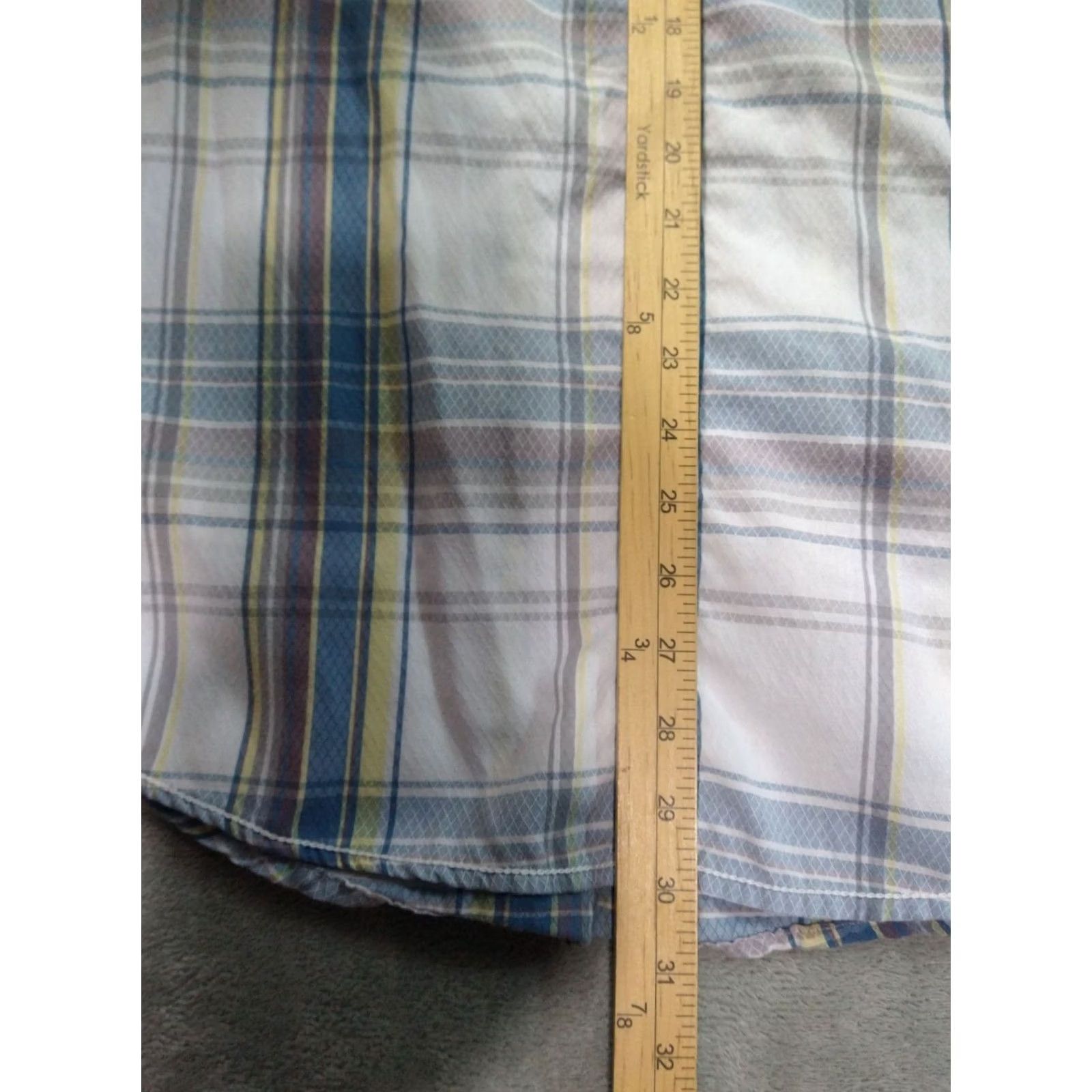 Vintage BKE Buckle Shirt Mens Large White Plaid Standard Fit Short Sleeve Button Up Size US L / EU 52-54 / 3 - 3 Thumbnail