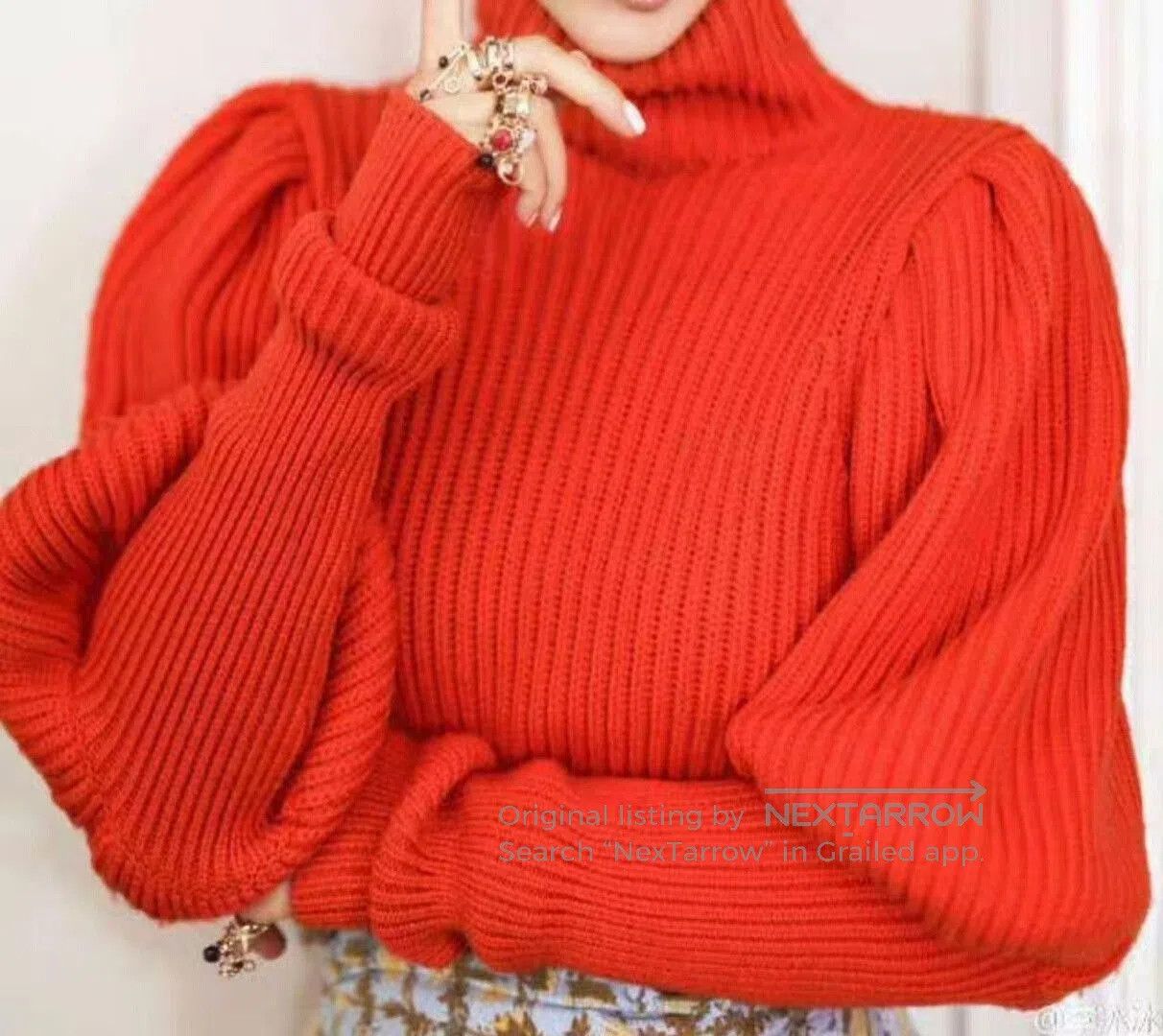 Dior dior orange high-neck wool sweater. Size US S / EU 44-46 / 1 - 3 Thumbnail