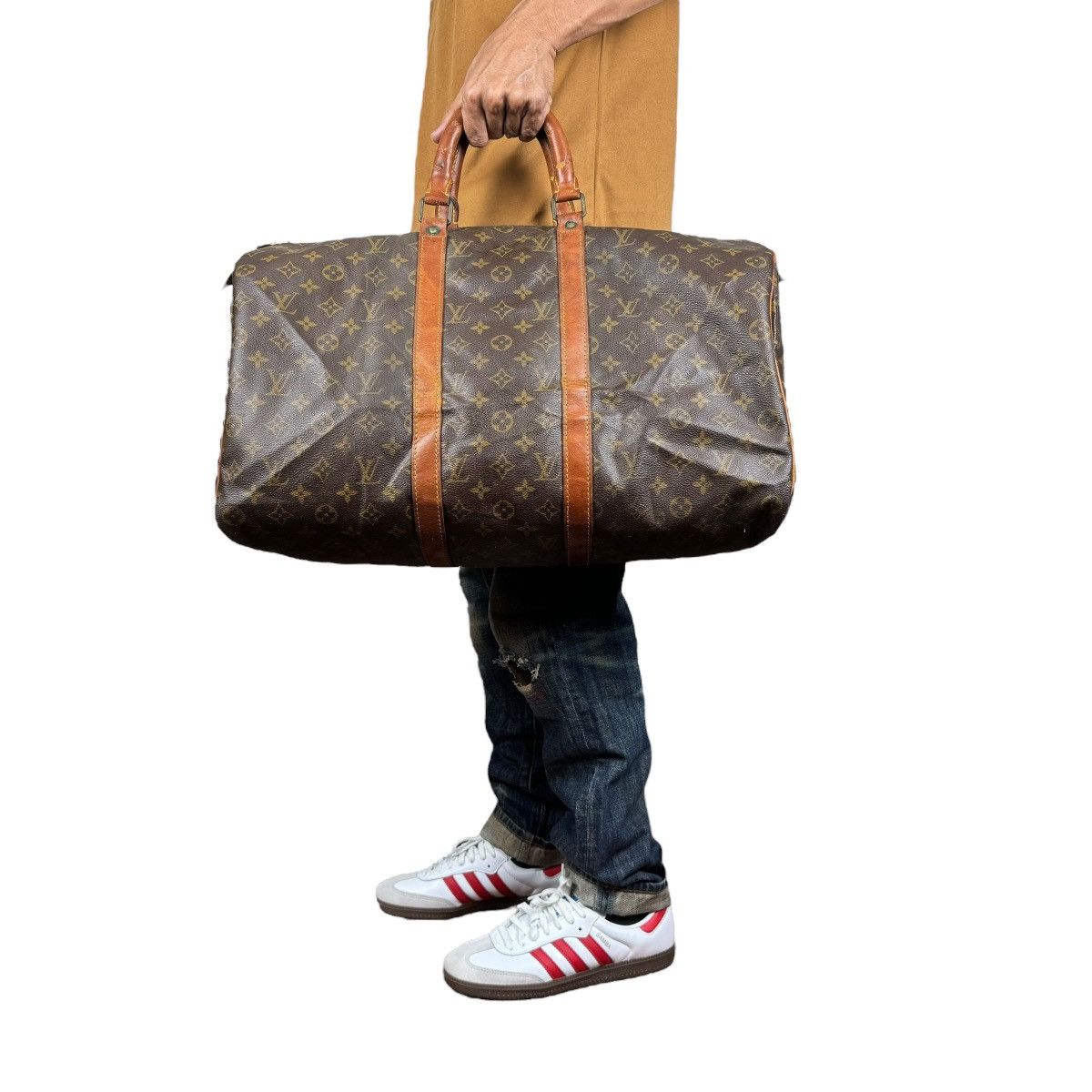 Louis Vuitton 🔥80s LOUIS VUITTON 1988 MONOGRAM KEEPAL 45 HANDBAG Size ONE SIZE - 1 Thumbnail
