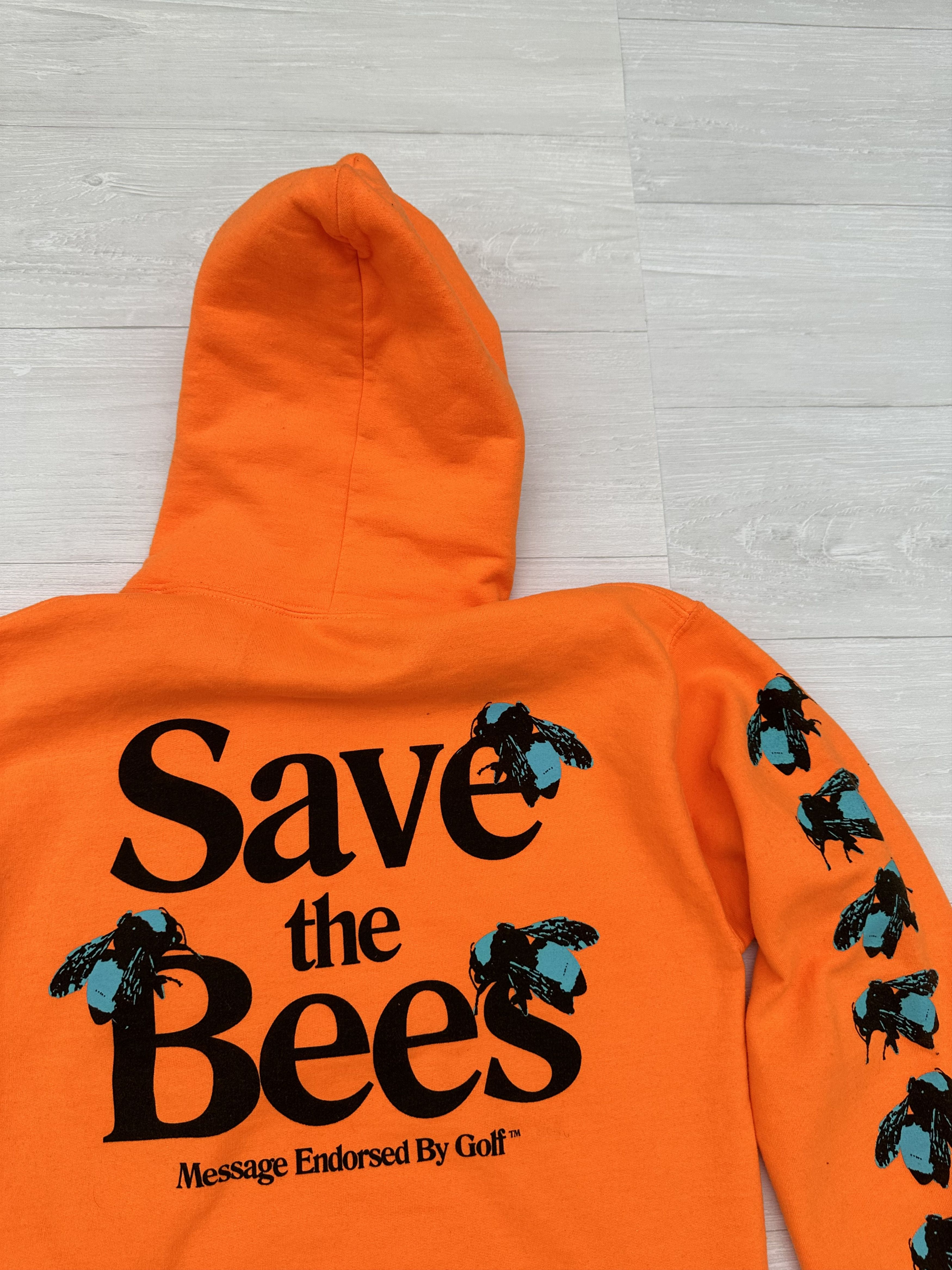 Golf Wang × Tyler The Creator Golf Wang Orange " Save The Bees " Logo Hoodie Small S Size US S / EU 44-46 / 1 - 2 Thumbnail