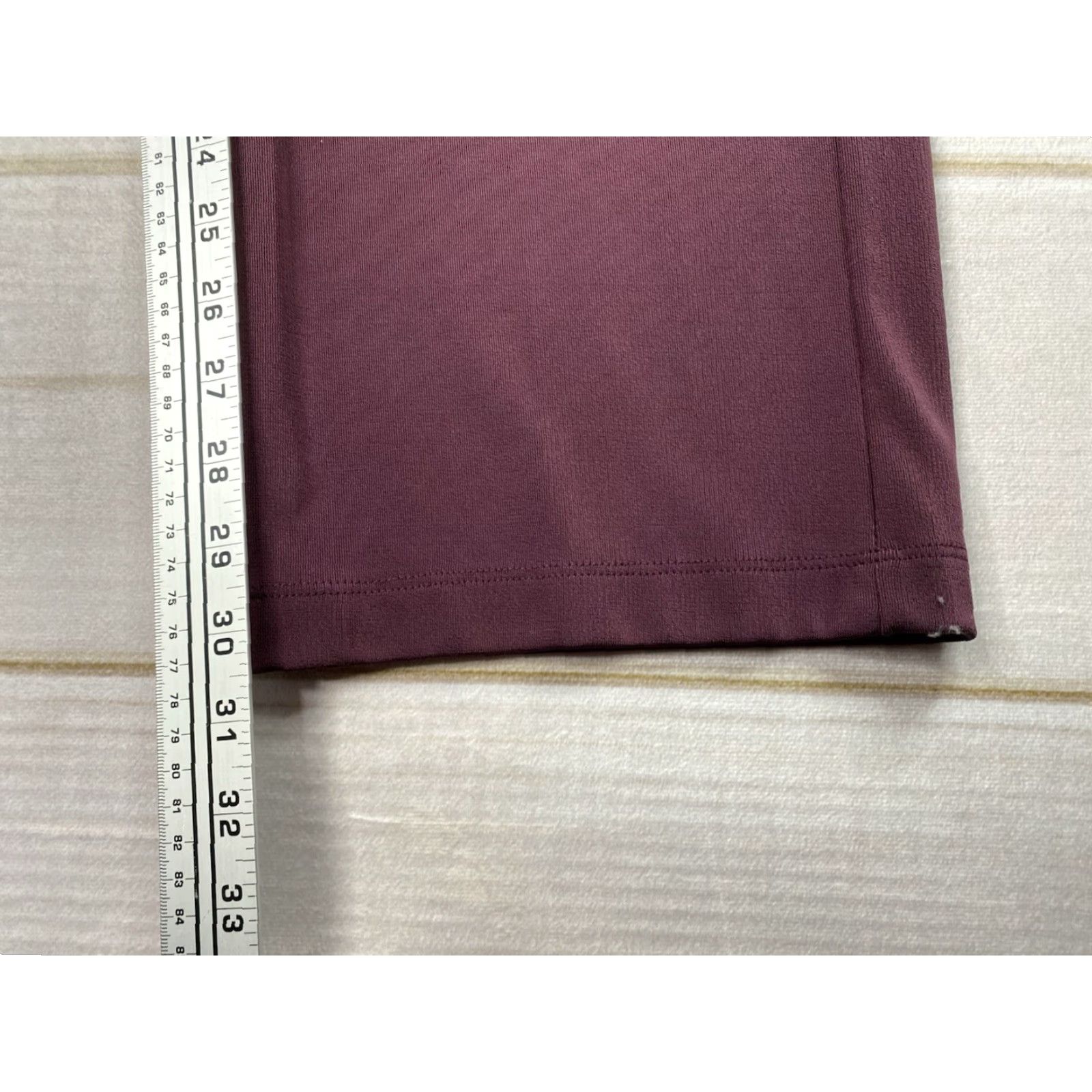 Vintage Chico's Easywear Pants 2 L Burgundy Slinky Jersey Stretch Pull On High Rise Dress Pants Women Pants Polyester Spandex Solid Beach Casual Mens? Size L / US 10 / IT 46 - 3 Thumbnail