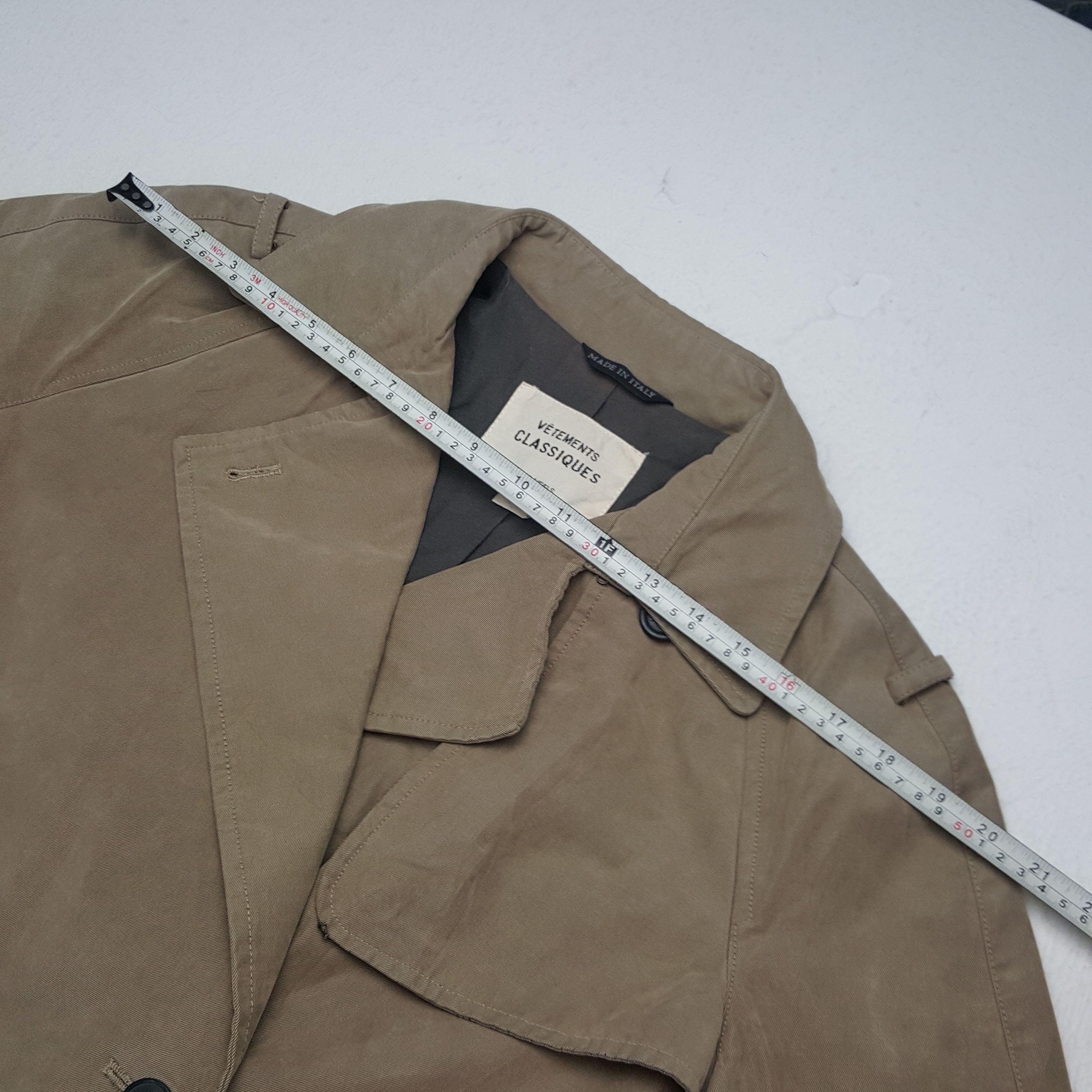 Vintage Vintage Vetements Classiques French Brand Trench Jacket Size US M / EU 48-50 / 2 - 4 Thumbnail