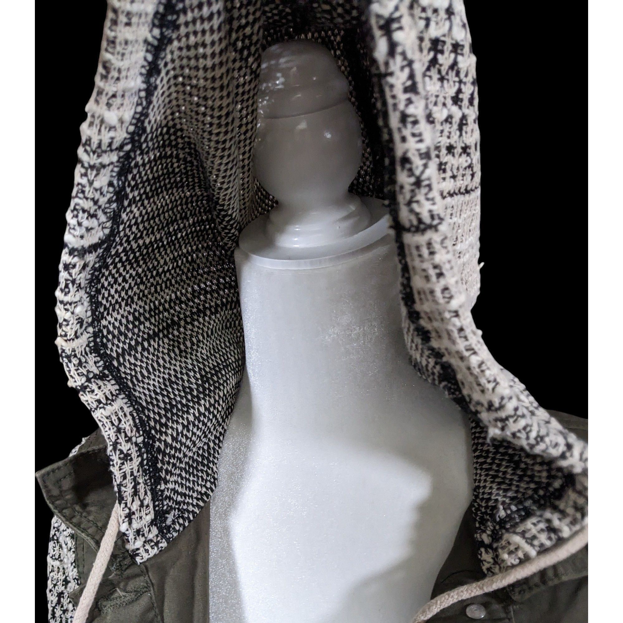 Other 90s Grunge Style Green And Grey Hooded Jacket by Wallflower Size M / US 6-8 / IT 42-44 - 3 Thumbnail
