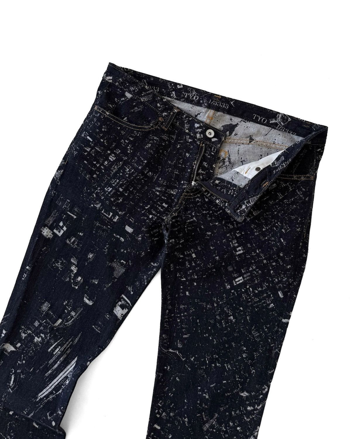 Issey Miyake ISSEY MIYAKE LOW RISE JEANS CITYSCAPE Size US 36 / EU 52 - 4 Thumbnail